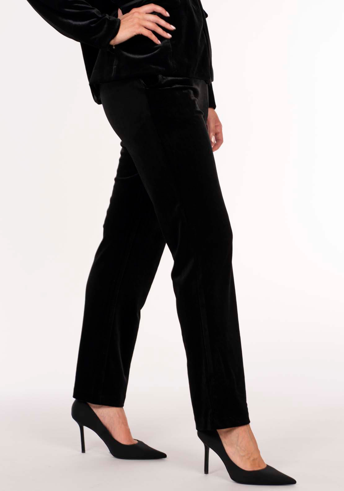 Naoise Velvet Pant - Black 3 Shaws Department Stores