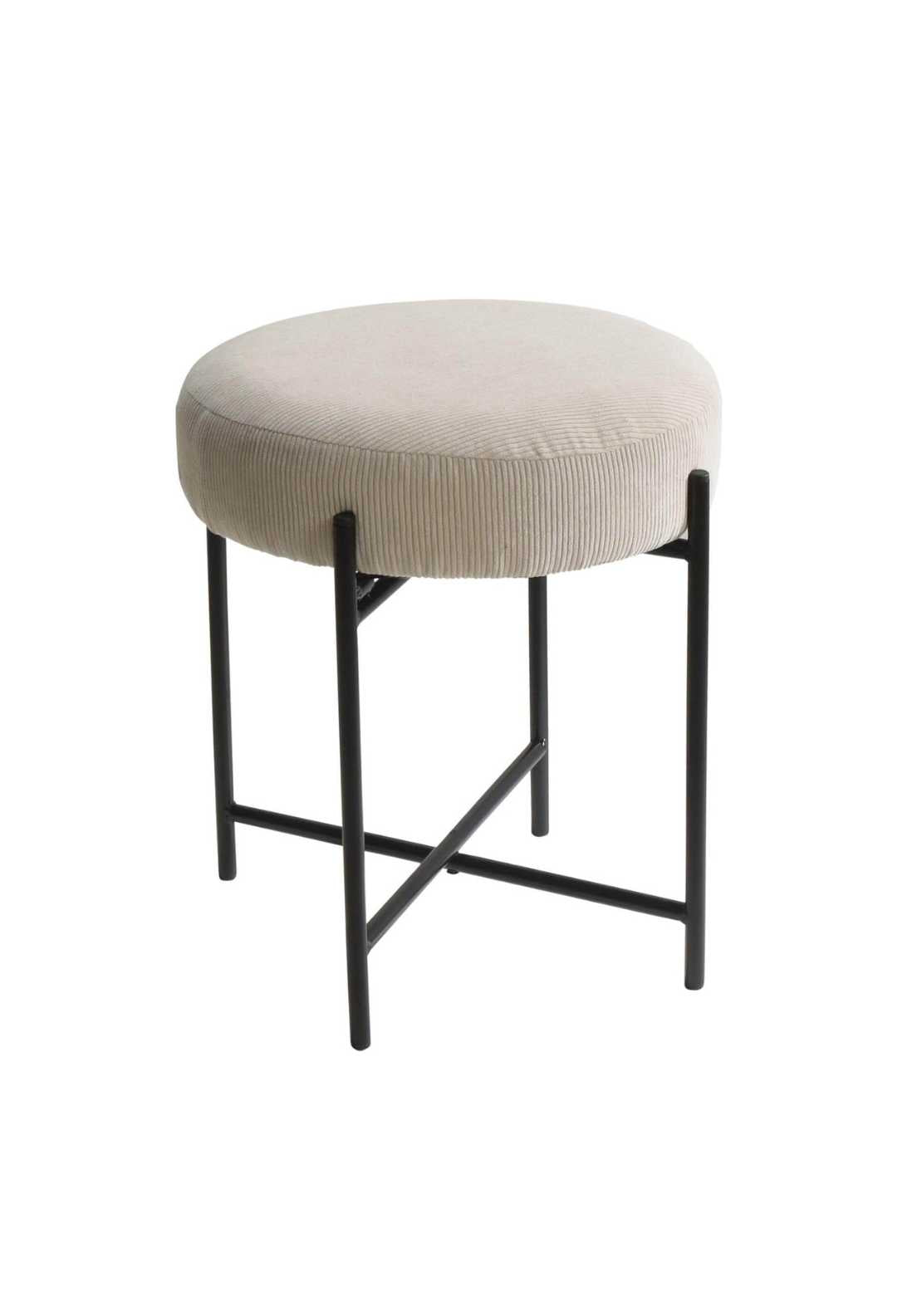 The Home Living Stool Round 36cm x 36cm x 42cm White - White 1 Shaws Department Stores