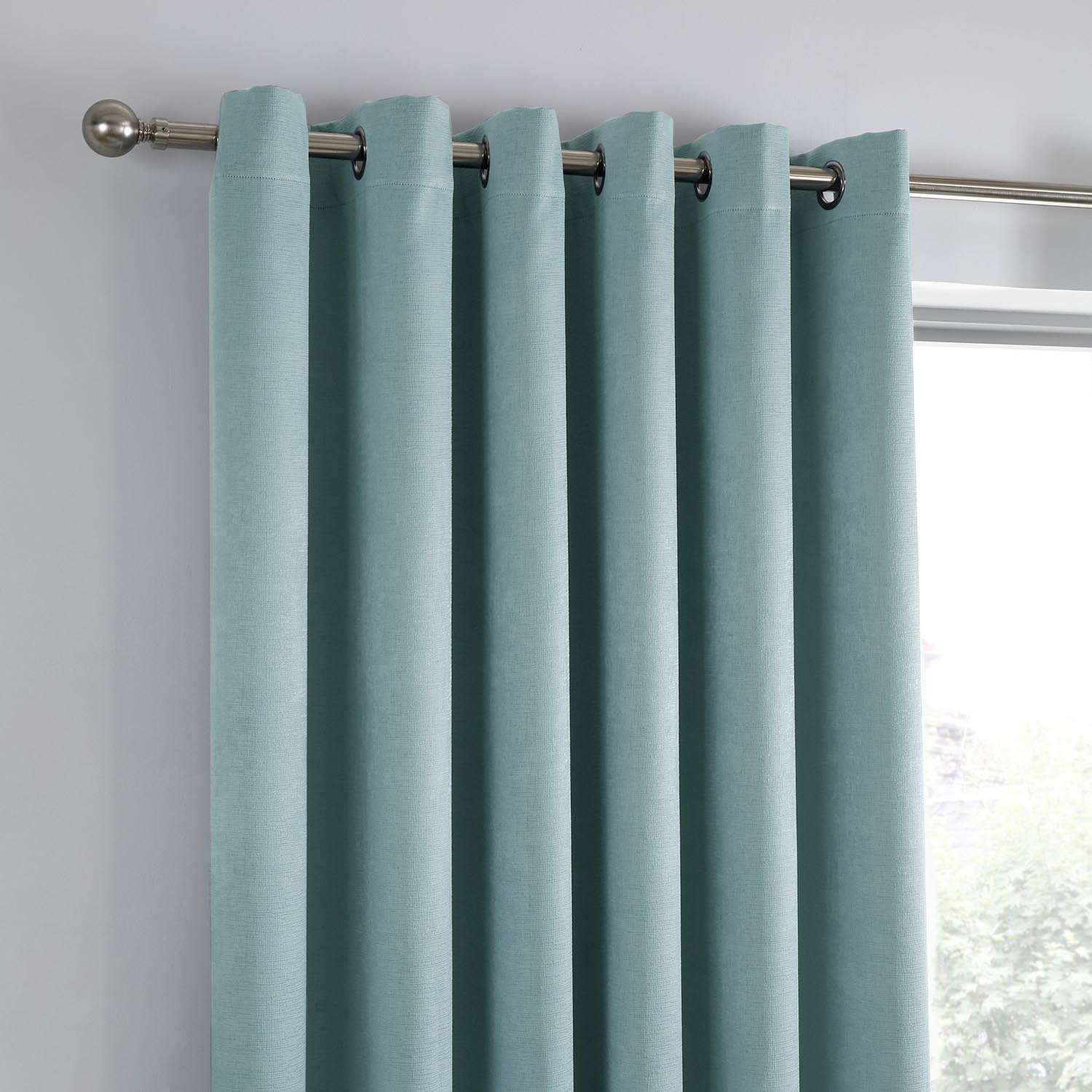 The Home Collection Luna Luna Dim Out Eyelet Curtains - Duckegg 3 Shaws Department Stores