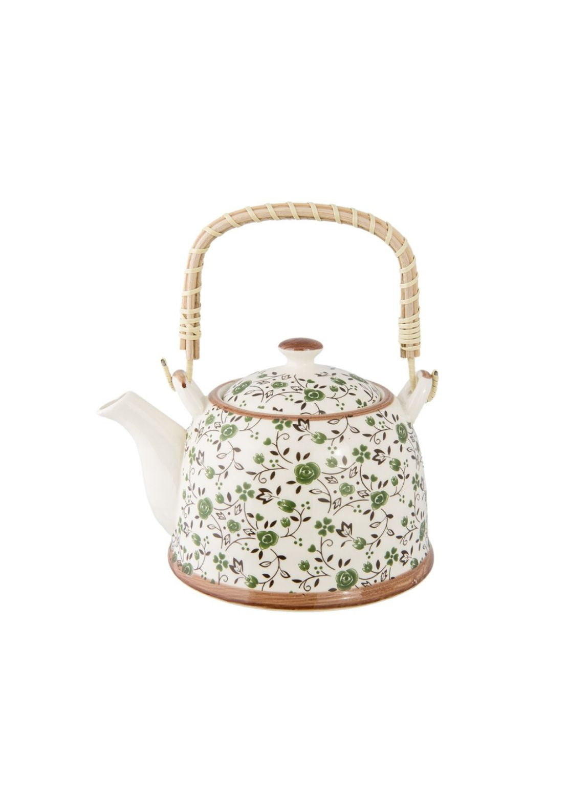 Floral Ceramic Teapot With Infuser - Multi