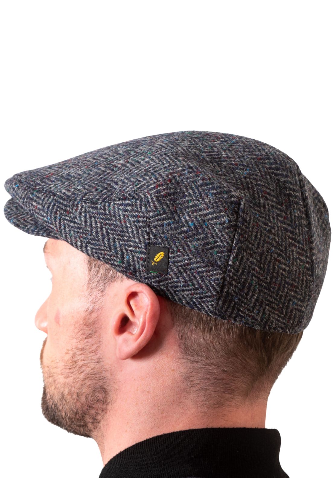 Hatman Of Ireland Donegal Tweed Cap - Grey 2 Shaws Department Stores