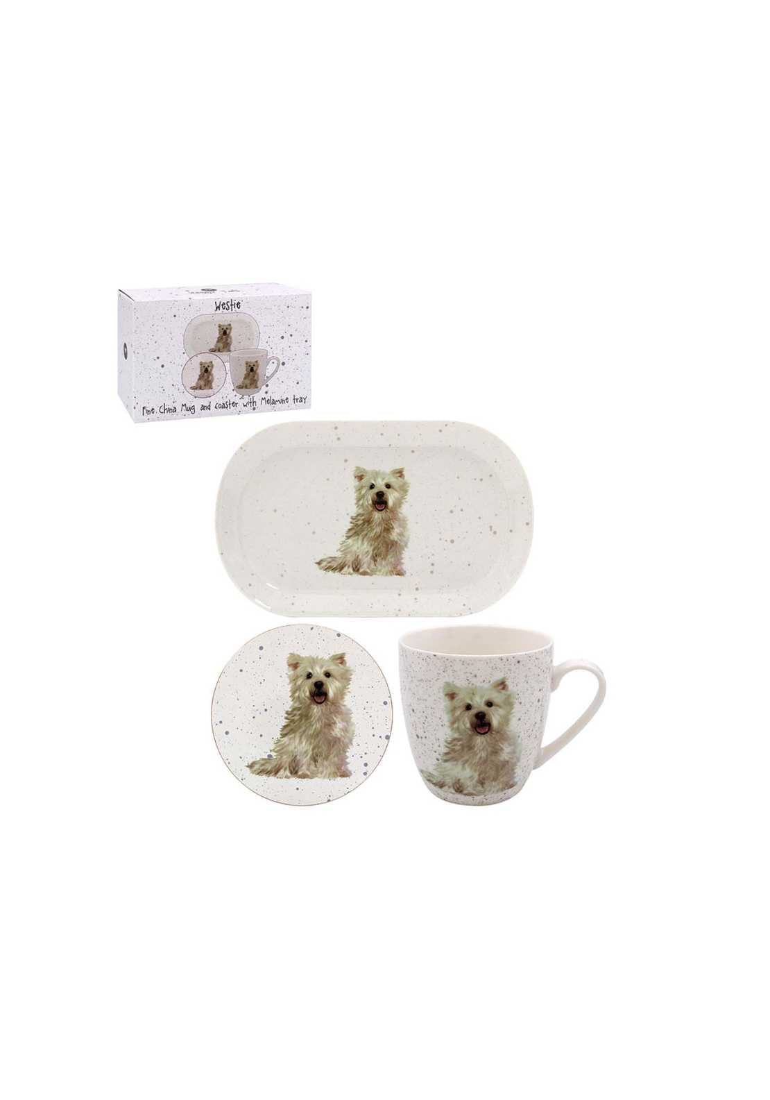 The Home Collection Mug Coaster And Tray - Westie 1 Shaws Department Stores