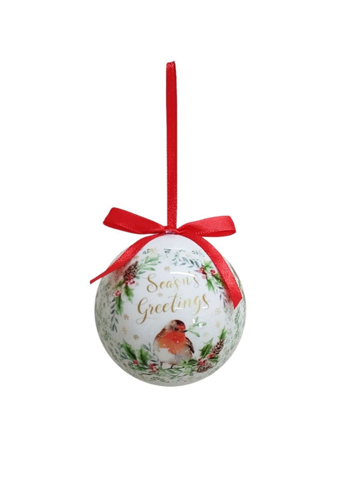 The Home Christmas Robin Baubles Set of 4 - Multi 2 Shaws Department Stores