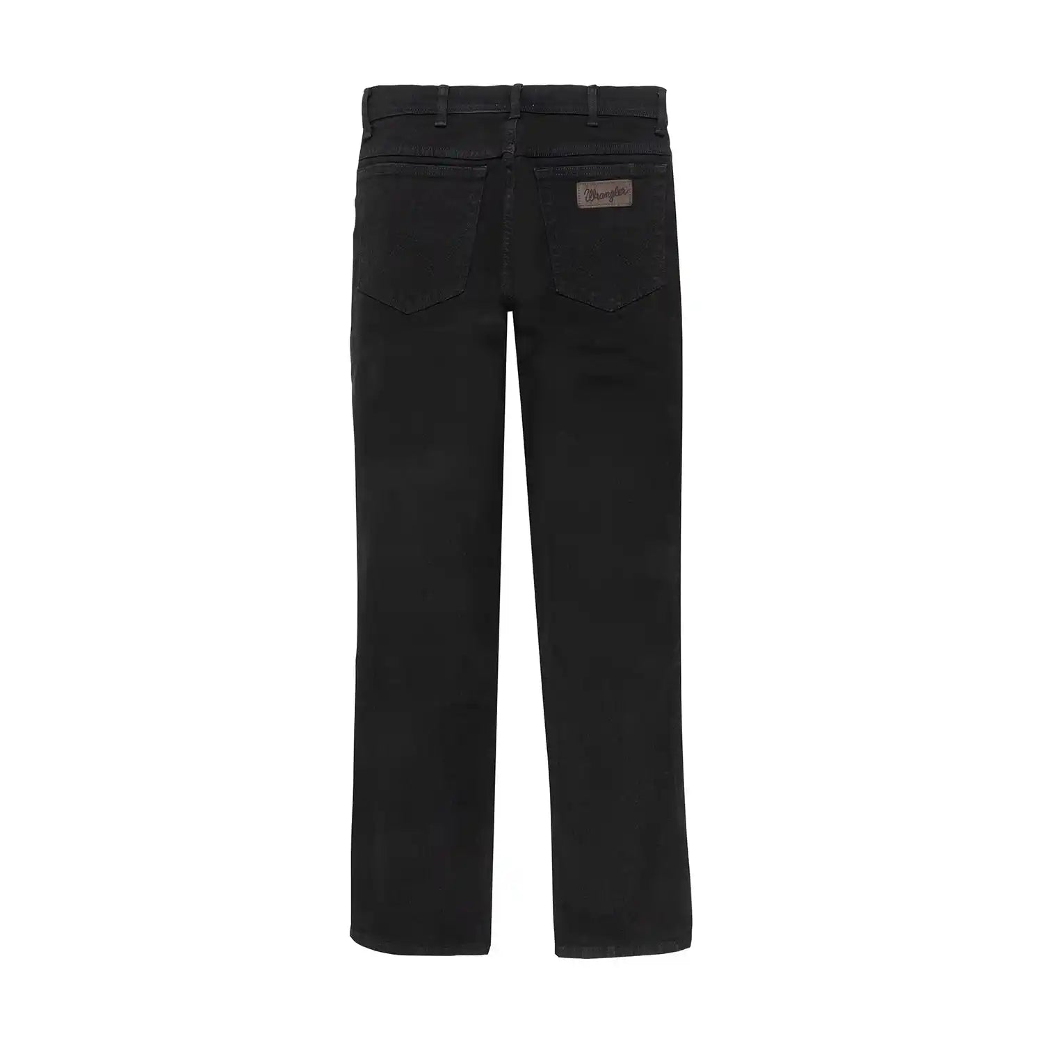Wrangler Texas Stretch Denim Jean - Black Overdye - Black 5 Shaws Department Stores