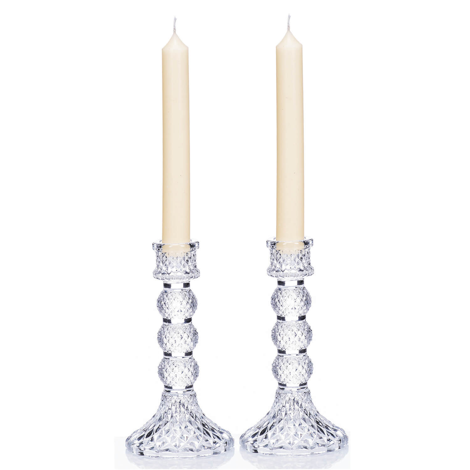 Newgrange Living Sophie Candlestick Pair - 16.5cm 1 Shaws Department Stores