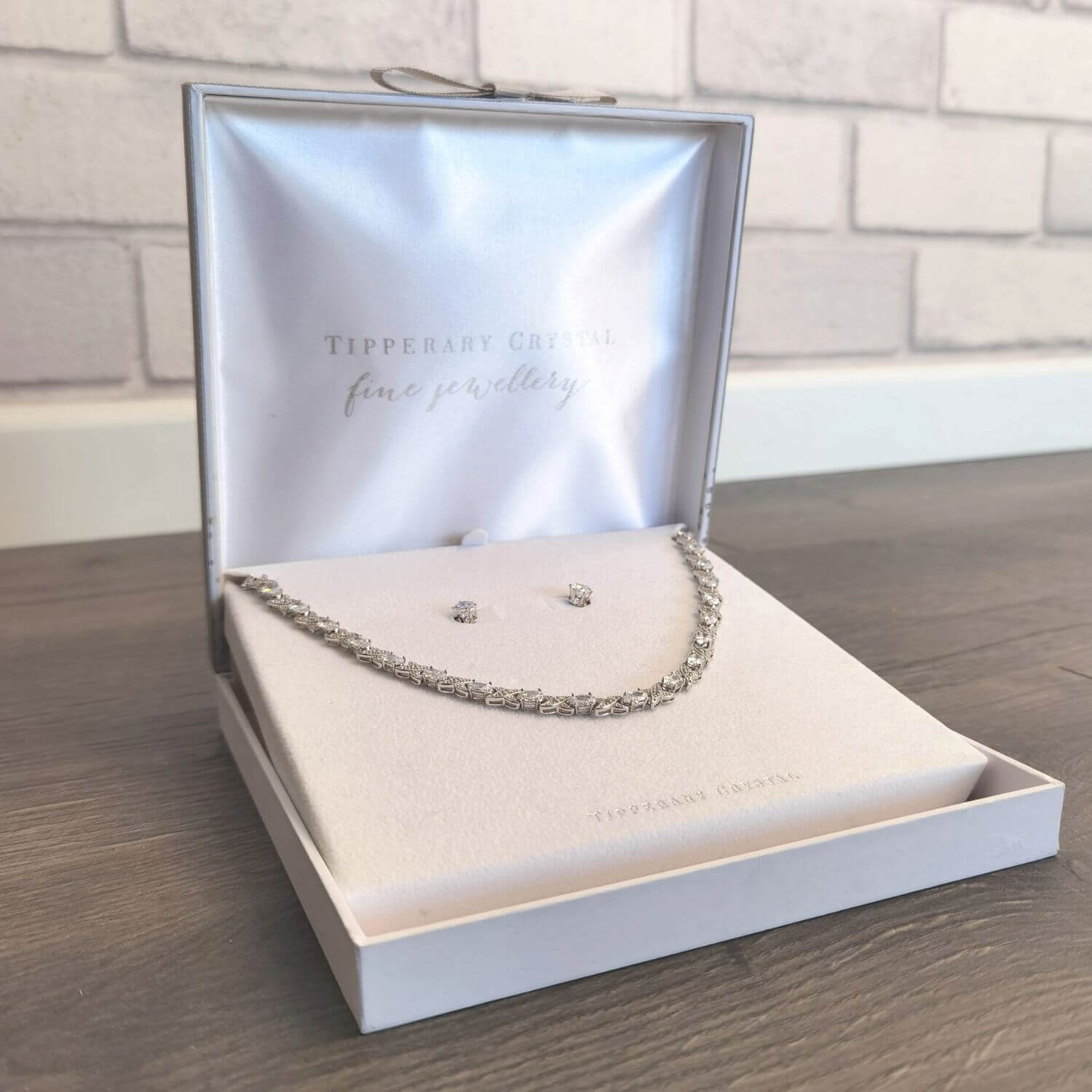 Tipperary Jewellery XO Necklace and Earrings - Silver 2 Shaws Department Stores