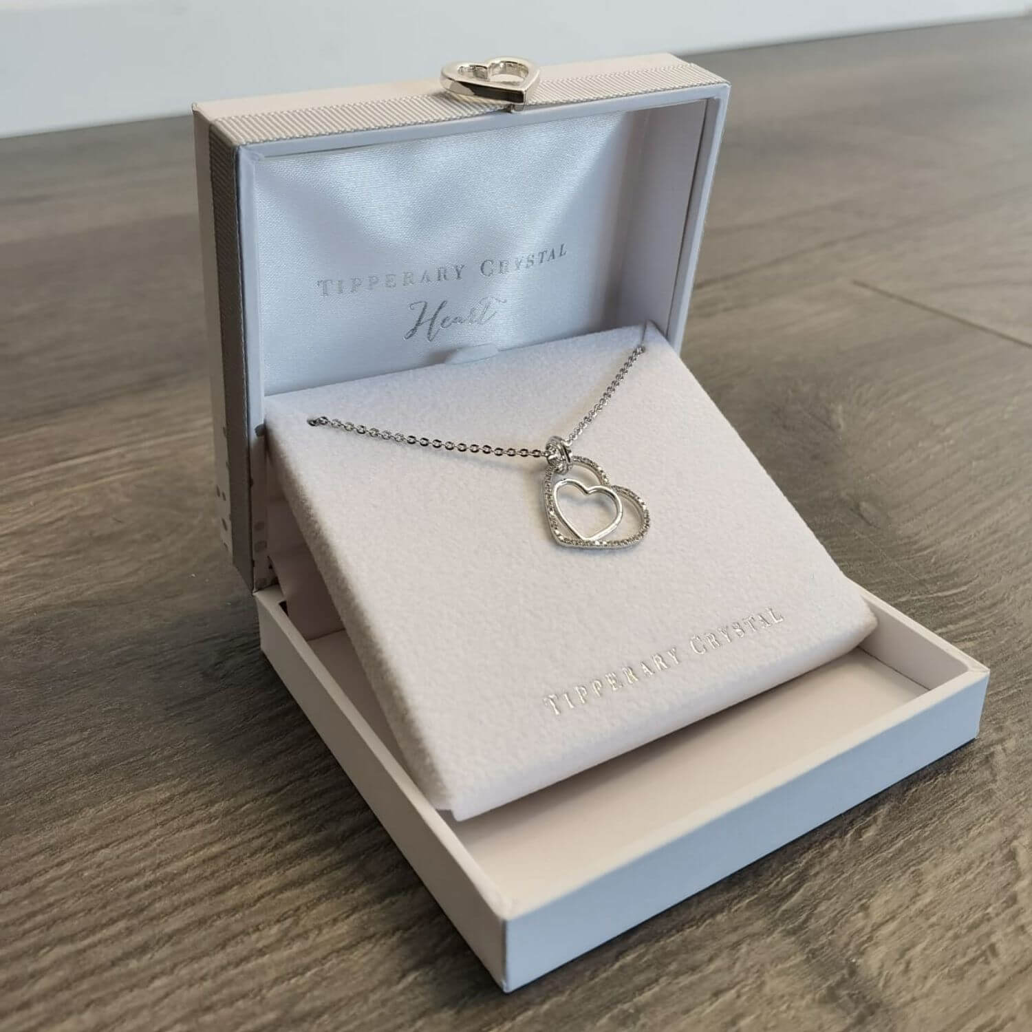 Tipperary Jewellery Floating Heart Pendant - Silver 2 Shaws Department Stores