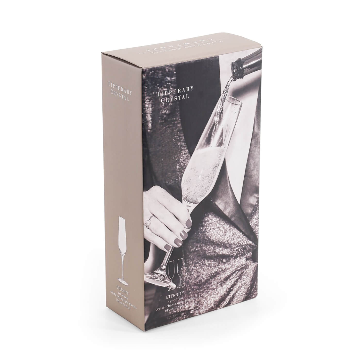 Tipperary Crystal Eternity Crystal Champagne Glasses Pair 2 Shaws Department Stores