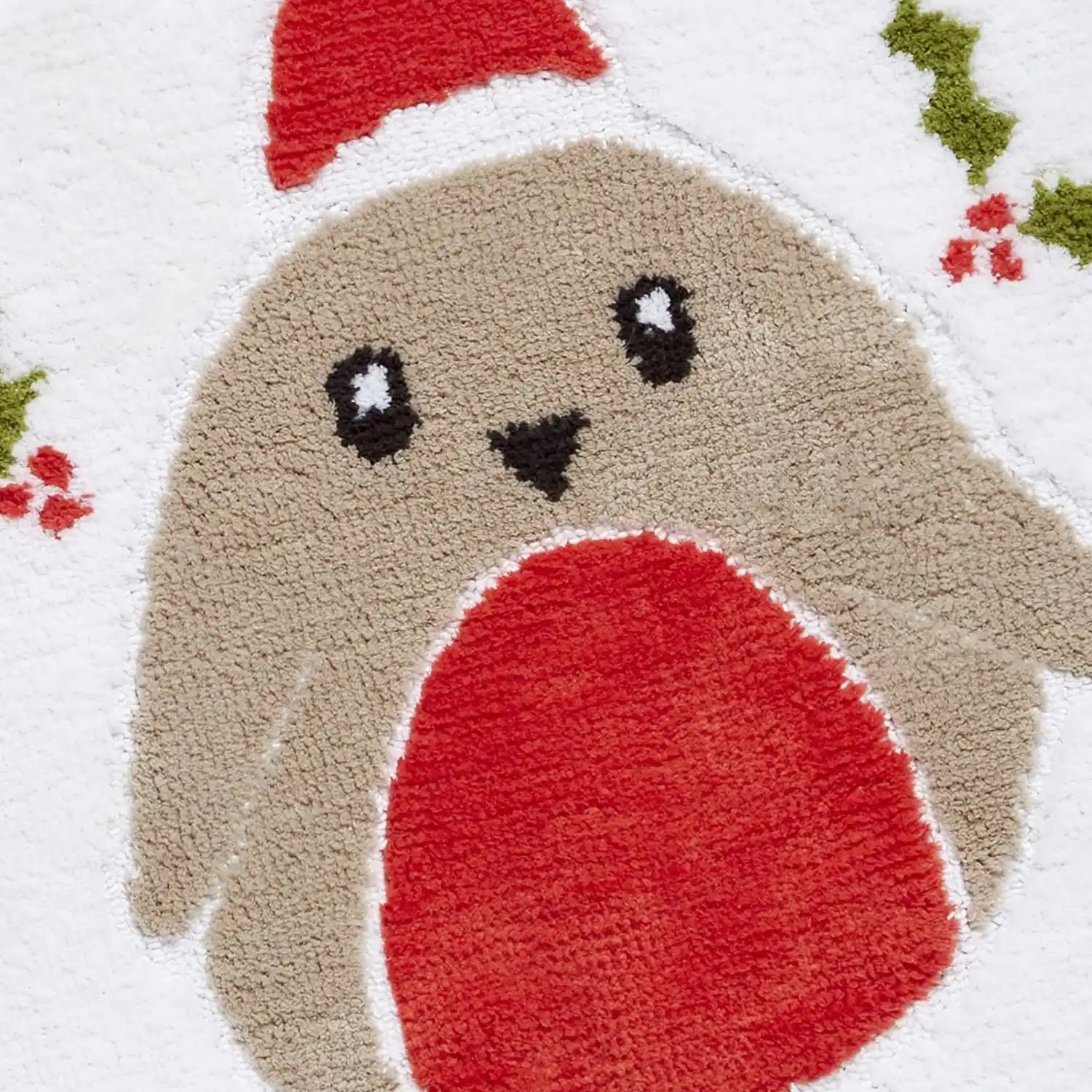Catherine Lansfield Robin Bath Mat - Red 1 Shaws Department Stores