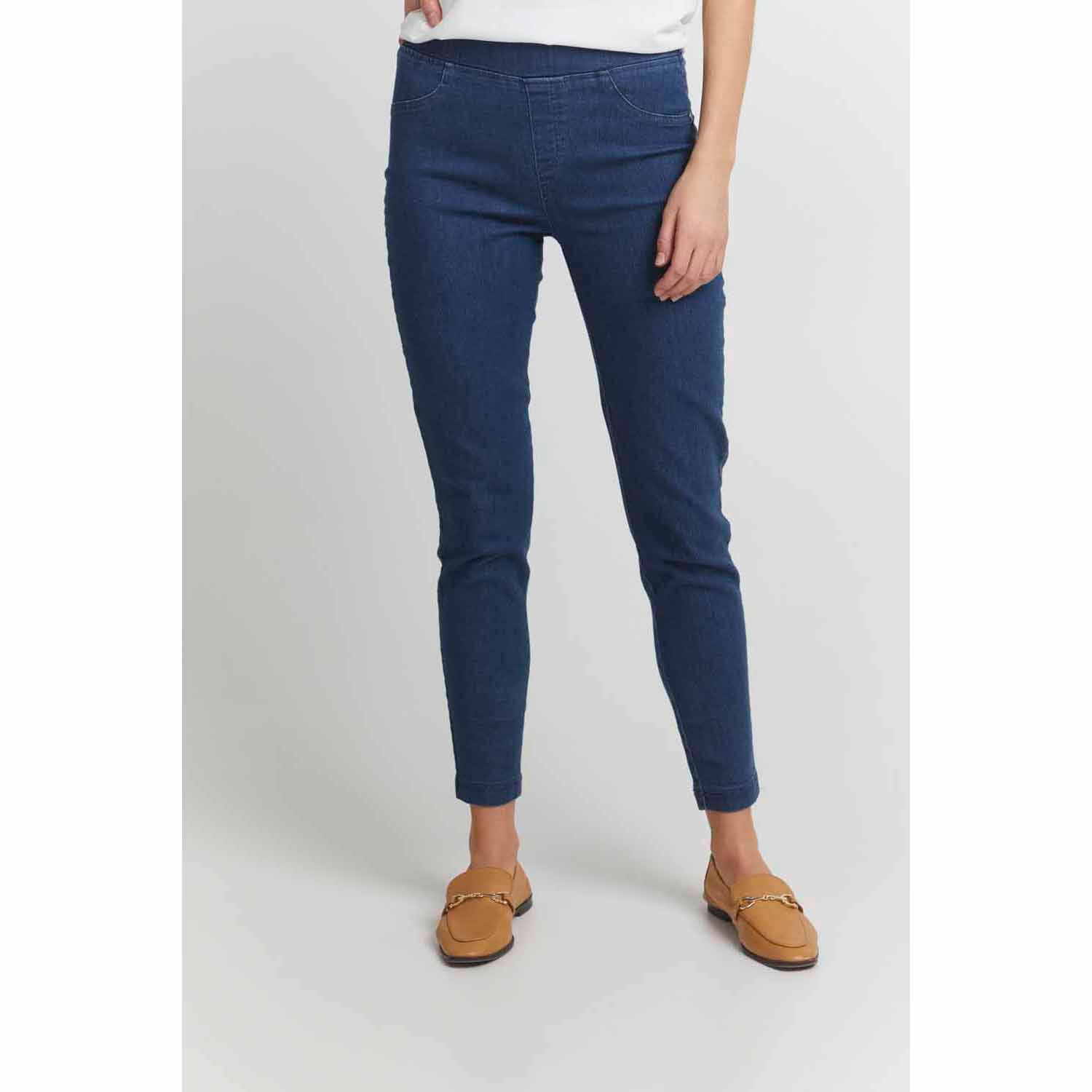 Fransa Vacomfy Denim Leggings 1 Shaws Department Stores