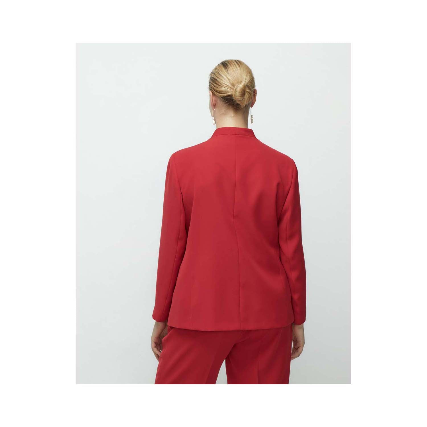 Couchel Plain Blazer - Red 2 Shaws Department Stores