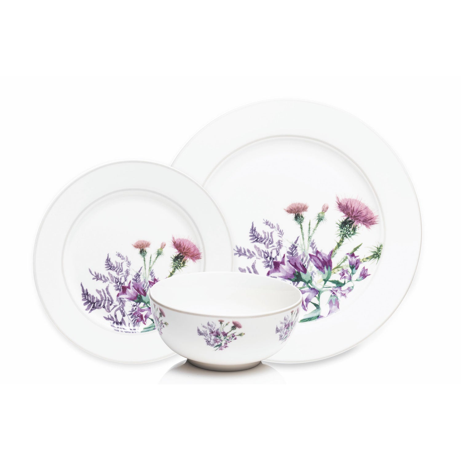 Newgrange Living White Thistle 12-Piece Dinner Set 1 Shaws Department Stores