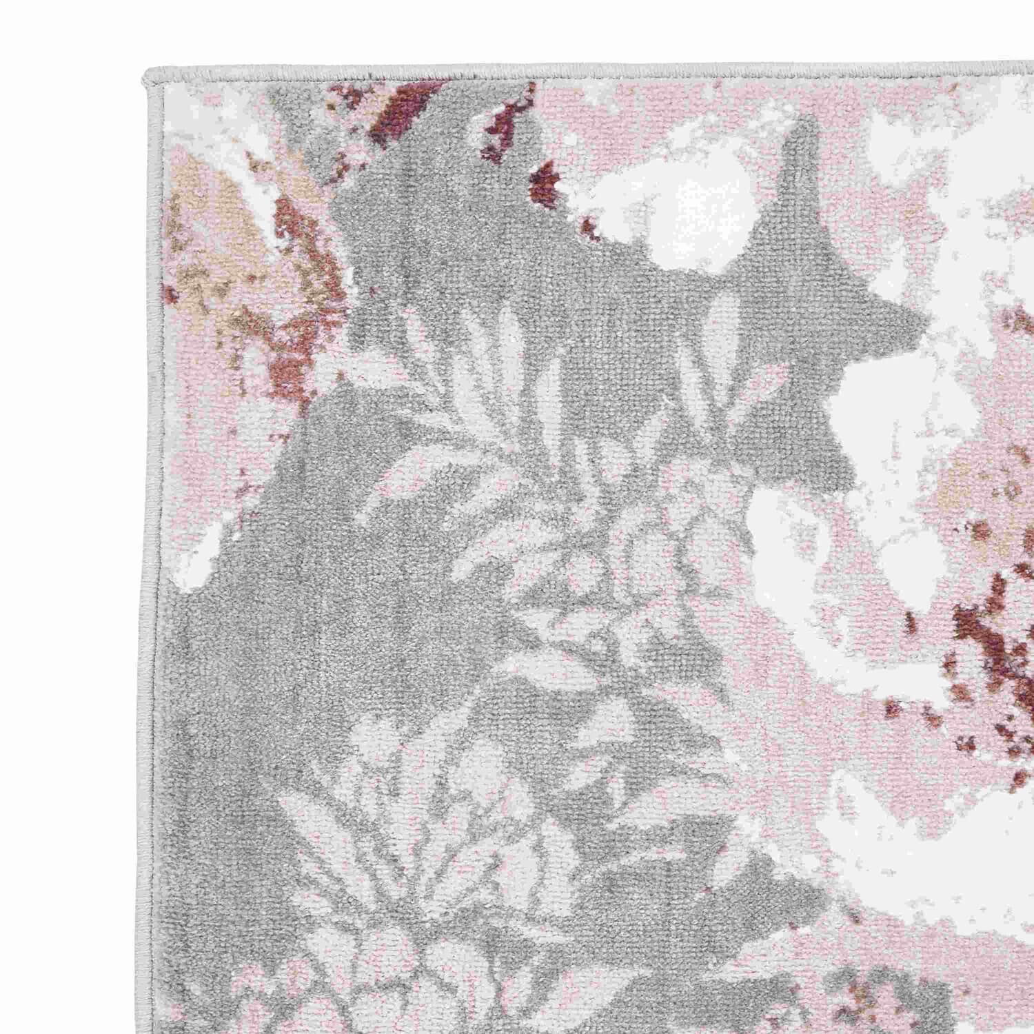 Catherine Lansfield Dramatic Floral Rug - Grey 3 Shaws Department Stores