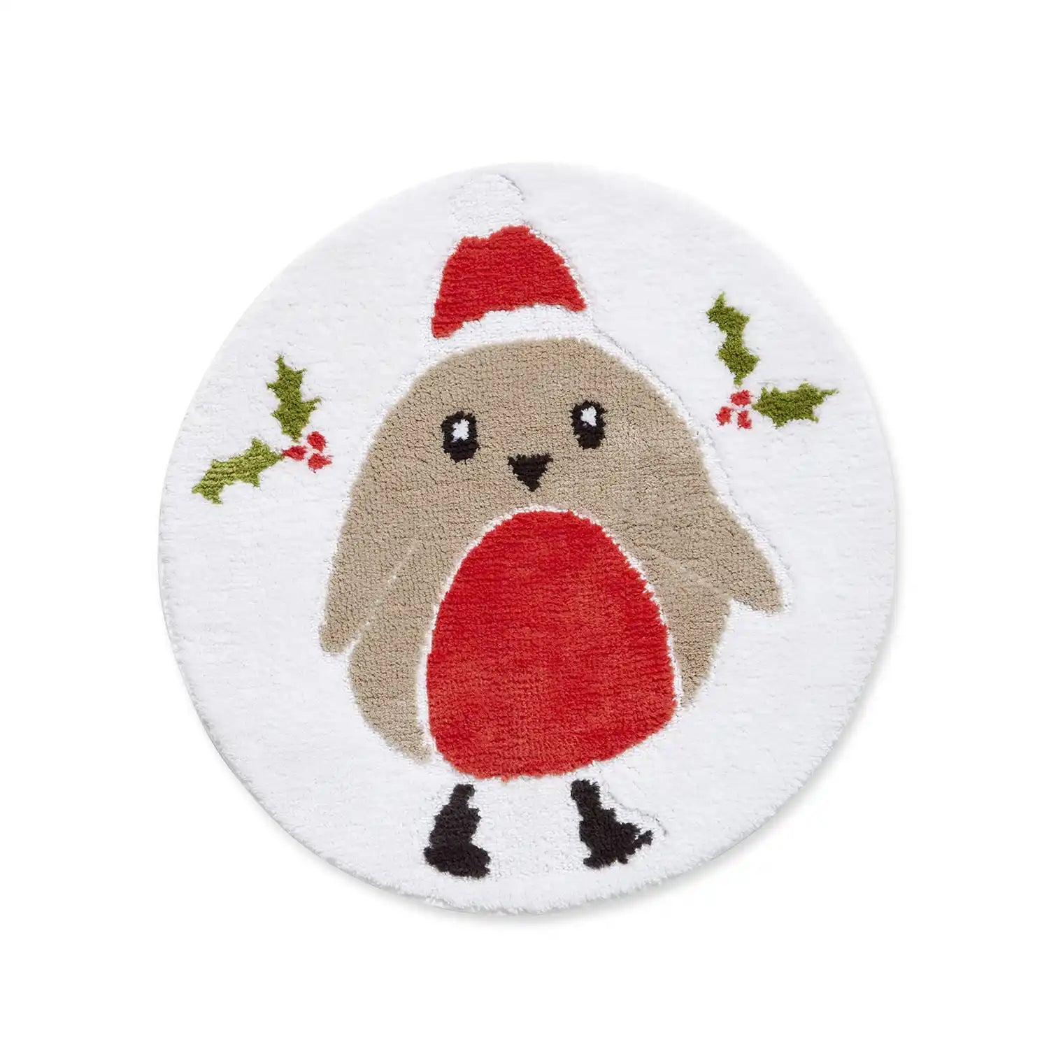 Catherine Lansfield Robin Bath Mat - Red 2 Shaws Department Stores