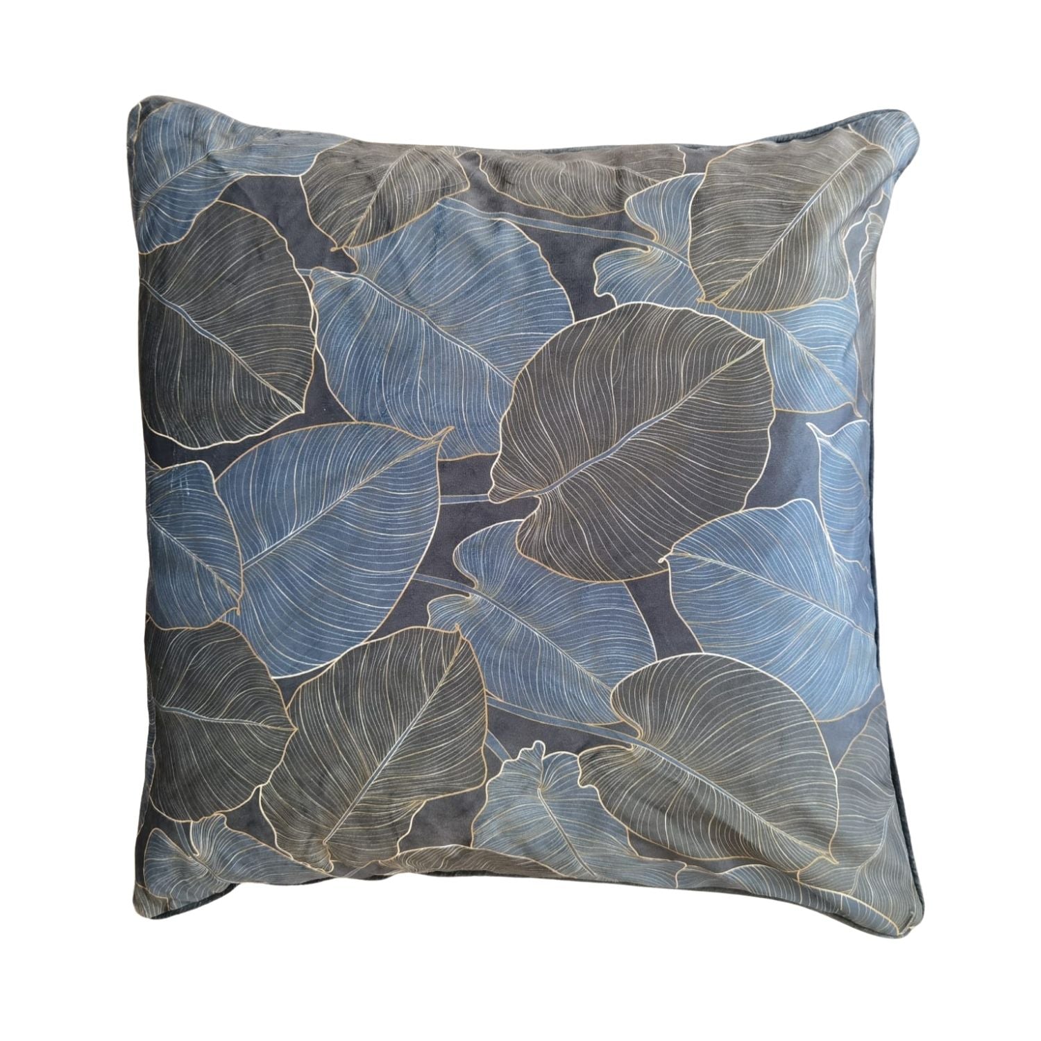 The Home Living Room Printed Piped Cushion Cover - 24x24&