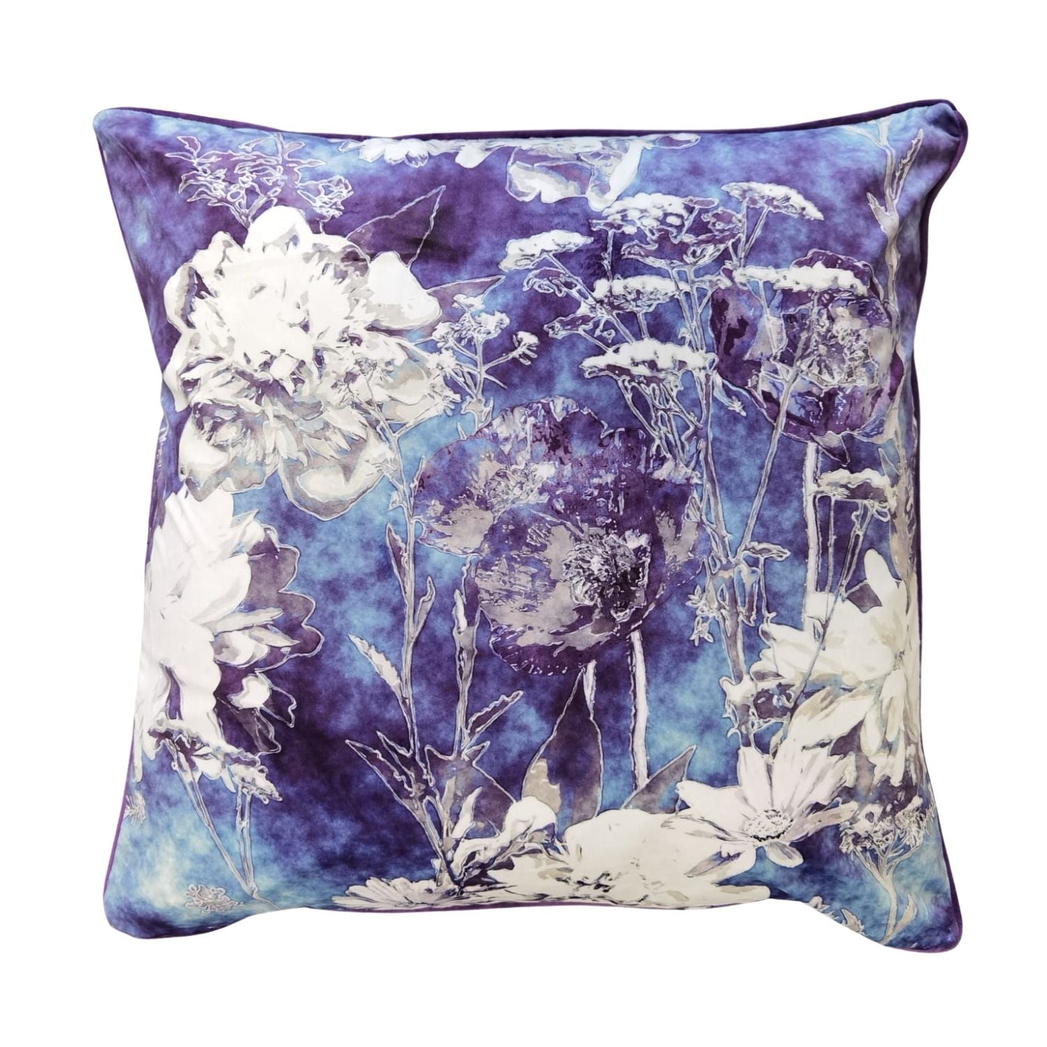 The Home Living Room Printed Piped Cushion Cover - 24x24&