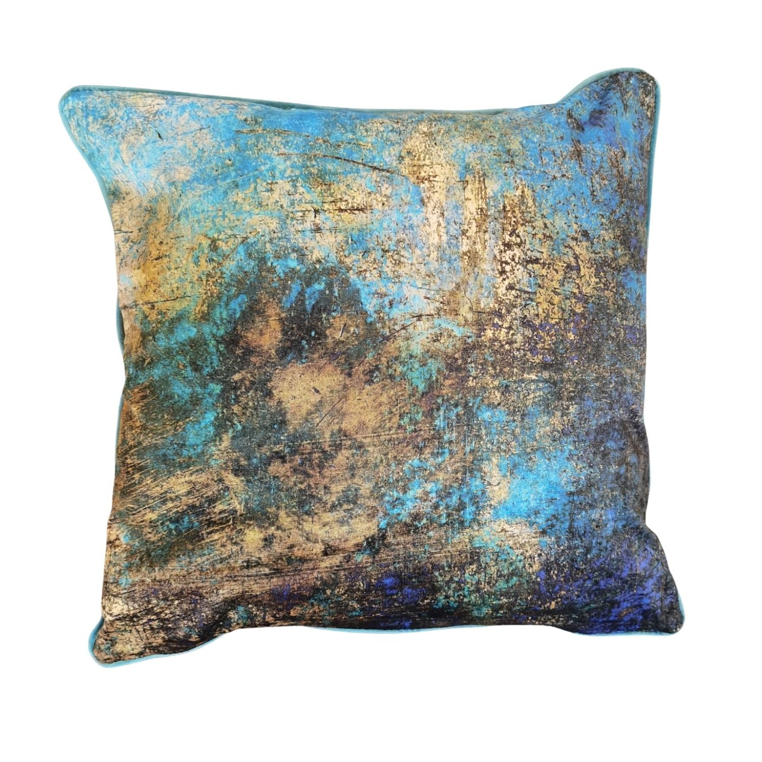 The Home Living Room Printed Piped Cushion - 18x18&