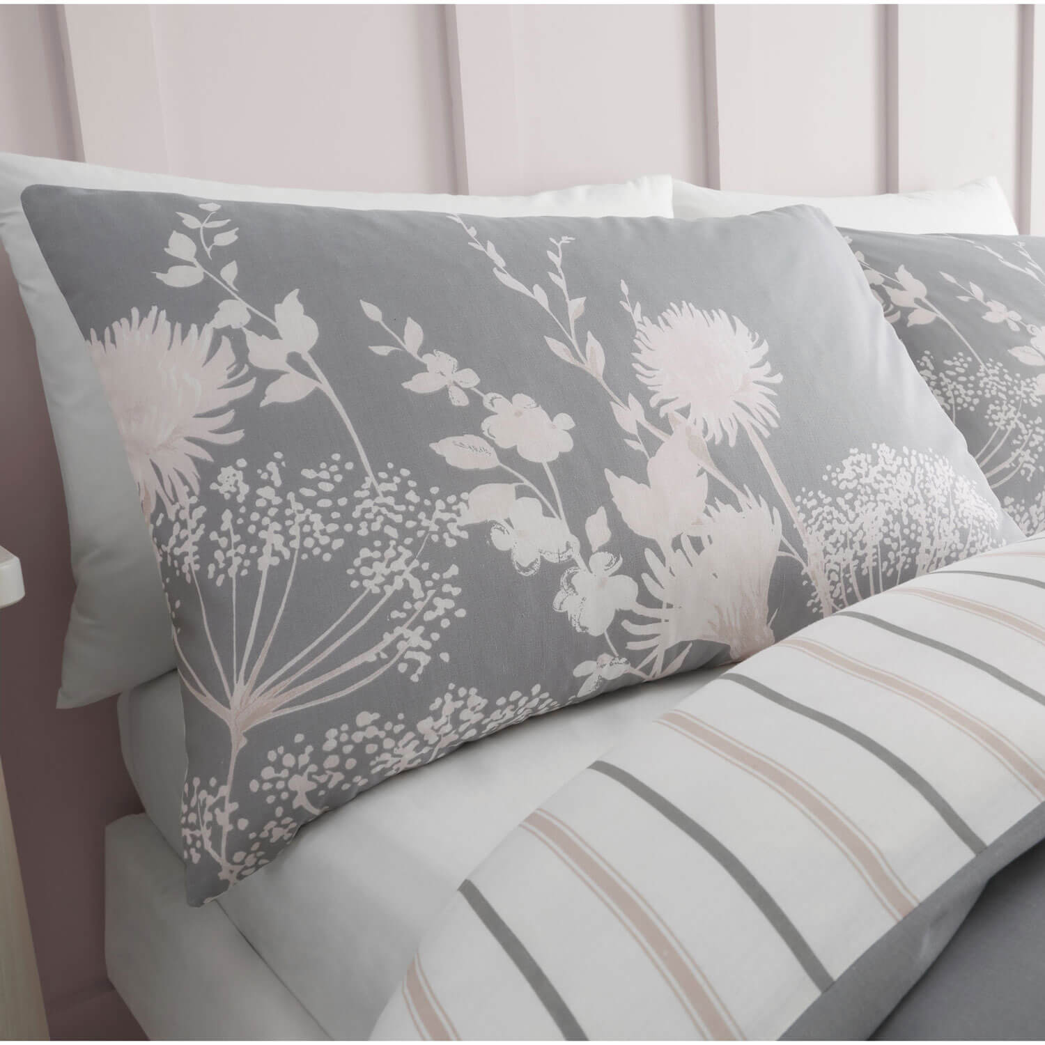 The Home Collection Meadowsweet Floral Duvet Cover Set - Super King 4 Shaws Department Stores