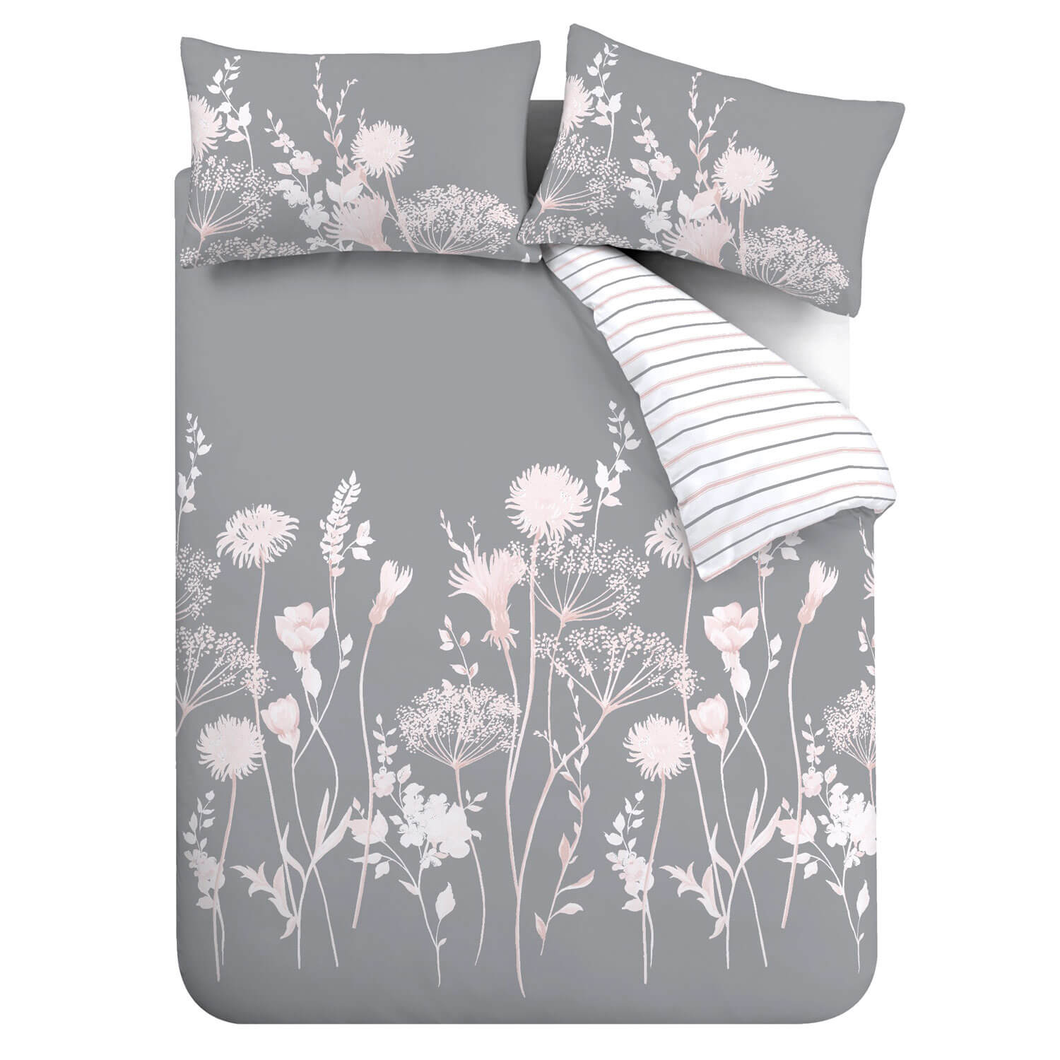 The Home Collection Meadowsweet Floral Duvet Cover Set - Super King 1 Shaws Department Stores