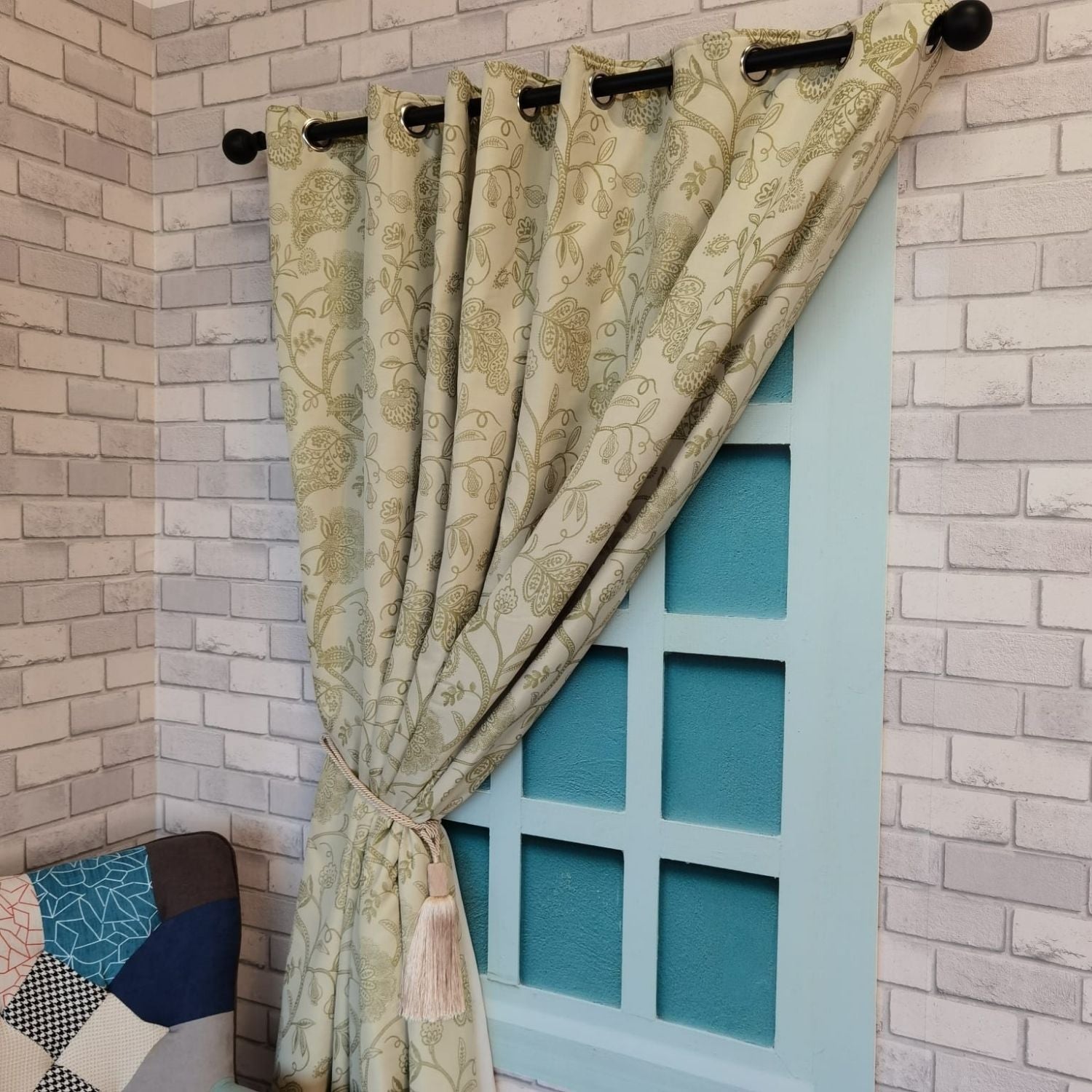 The Home Collection Kew Eyelit Readymade Curtains - 90x90&
