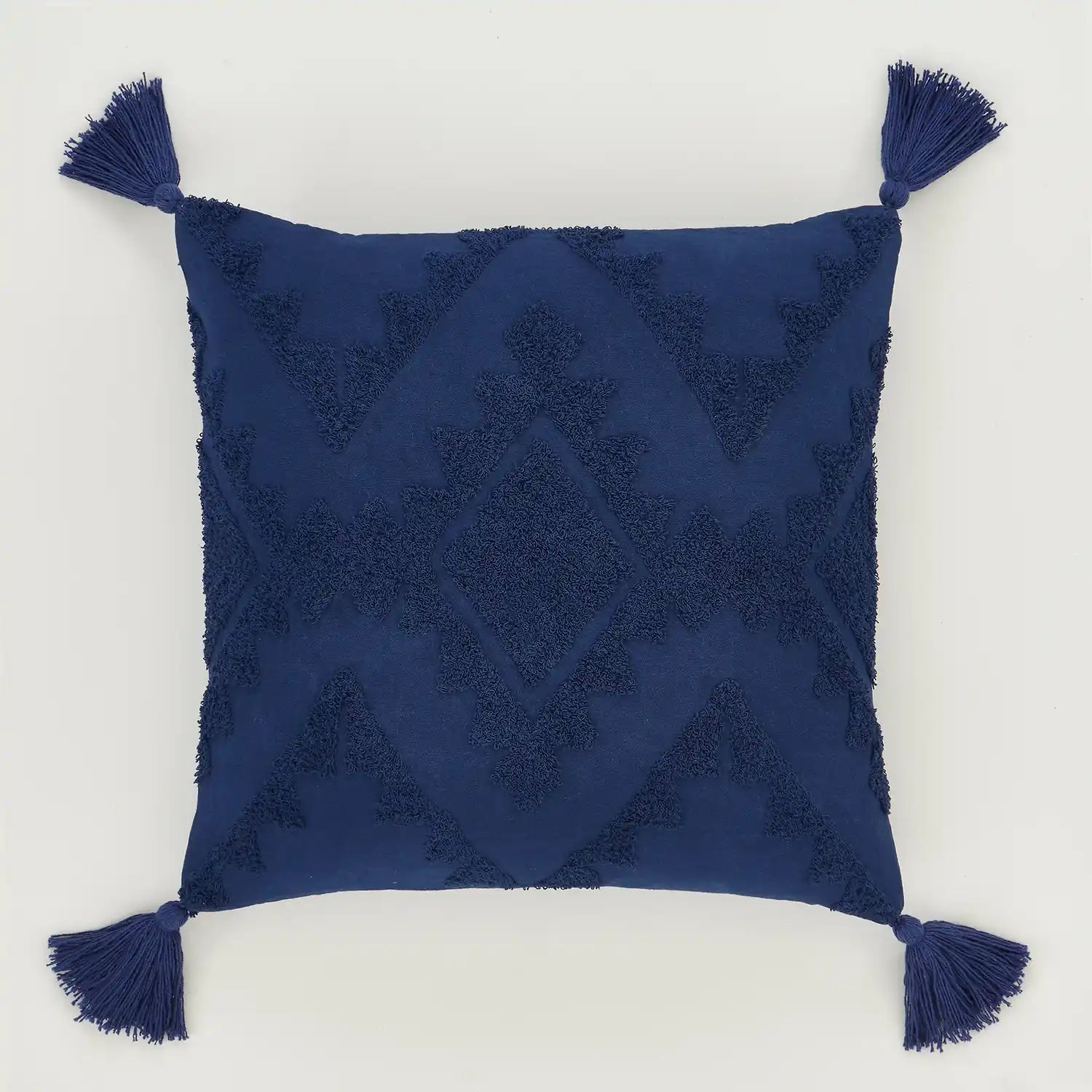 Pineapple Elephant Imani Tufted 45x45cm Cushion Navy 5 Shaws Department Stores