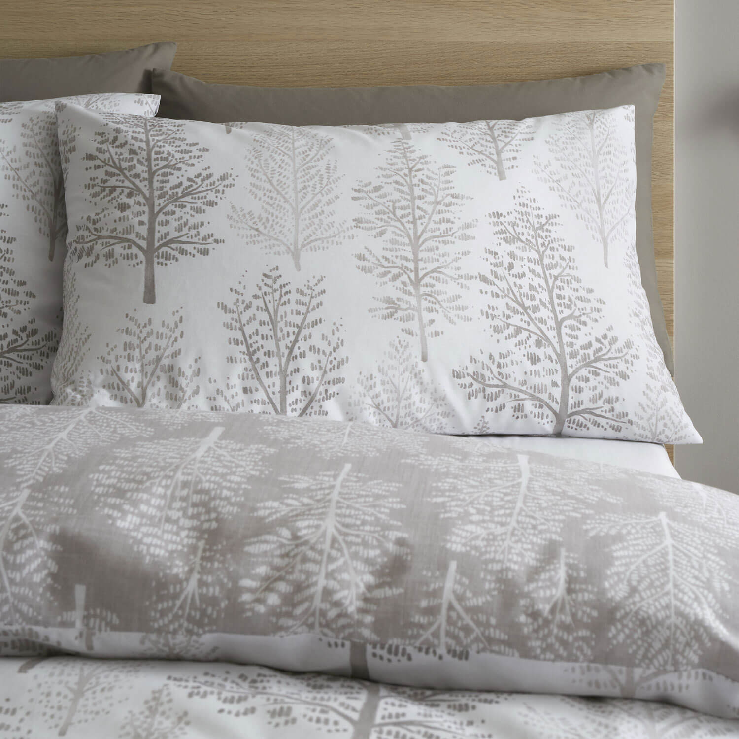 The Home Collection Wilda Tree Duvet Cover Set - Natural 4 Shaws Department Stores