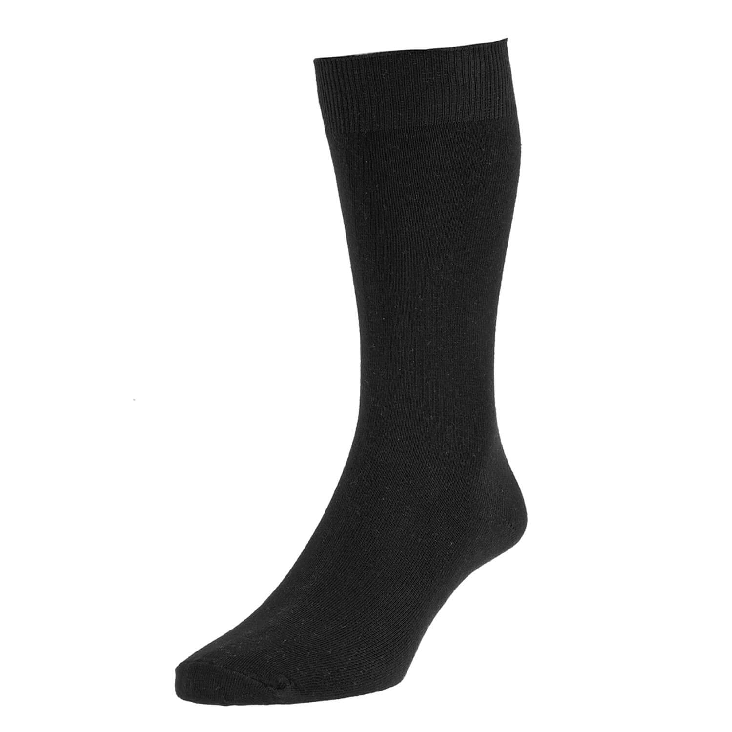 Hj Hall Executive Cotton Socks 3 Piece - Black 1 Shaws Department Stores
