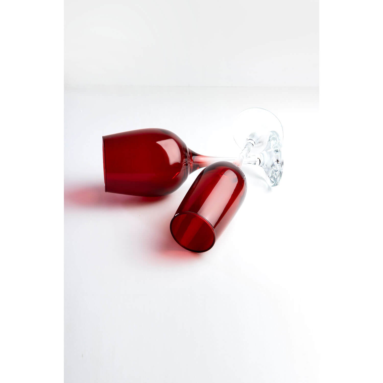 Killarney Crystal Red Champagne Glass Set of 4 9 Shaws Department Stores