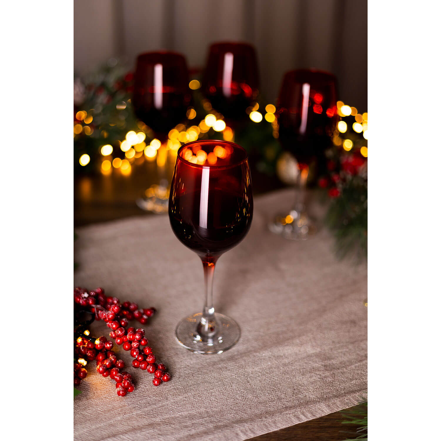 Killarney Crystal Red Wine Glass Set of 4 5 Shaws Department Stores