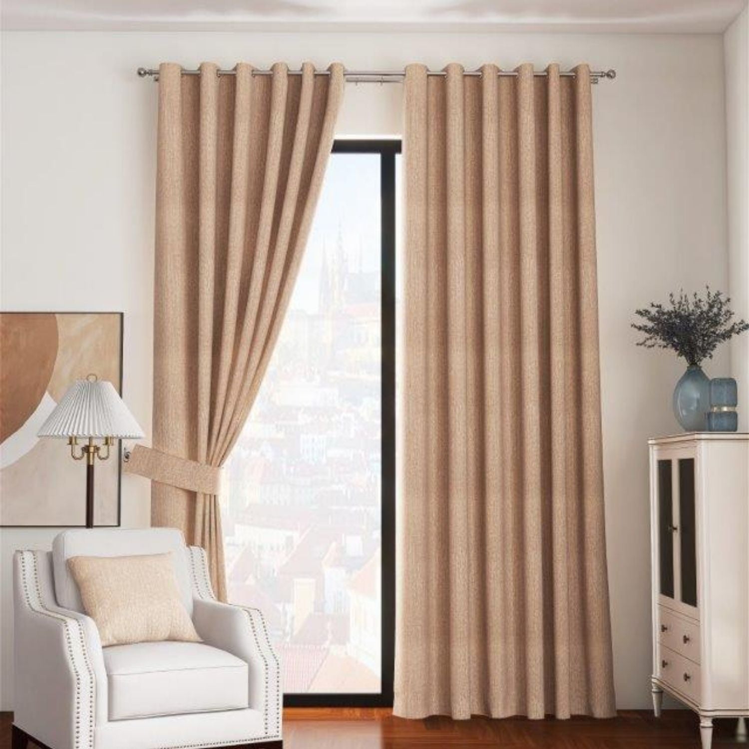 The Home Anton Curtains - Gold 1 Shaws Department Stores