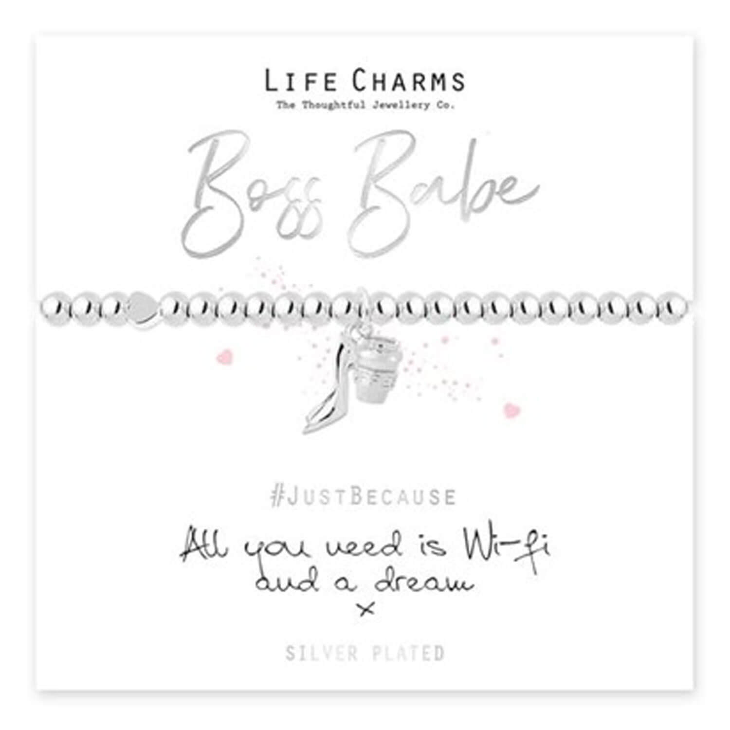 Life Charms Boss Babe - Silver 2 Shaws Department Stores