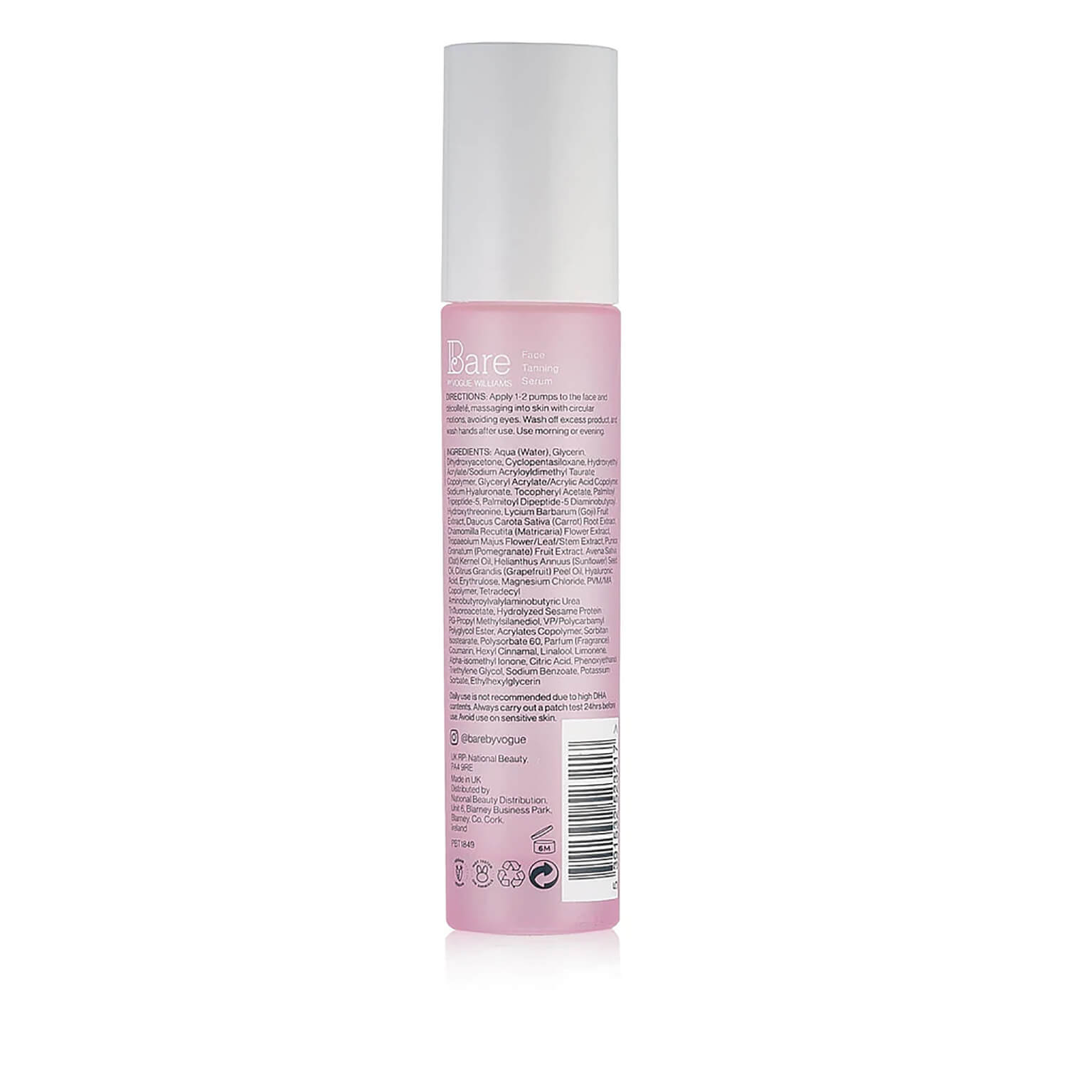 Bare By Vogue Face Tanning Serum 30ml - Light 2 Shaws Department Stores