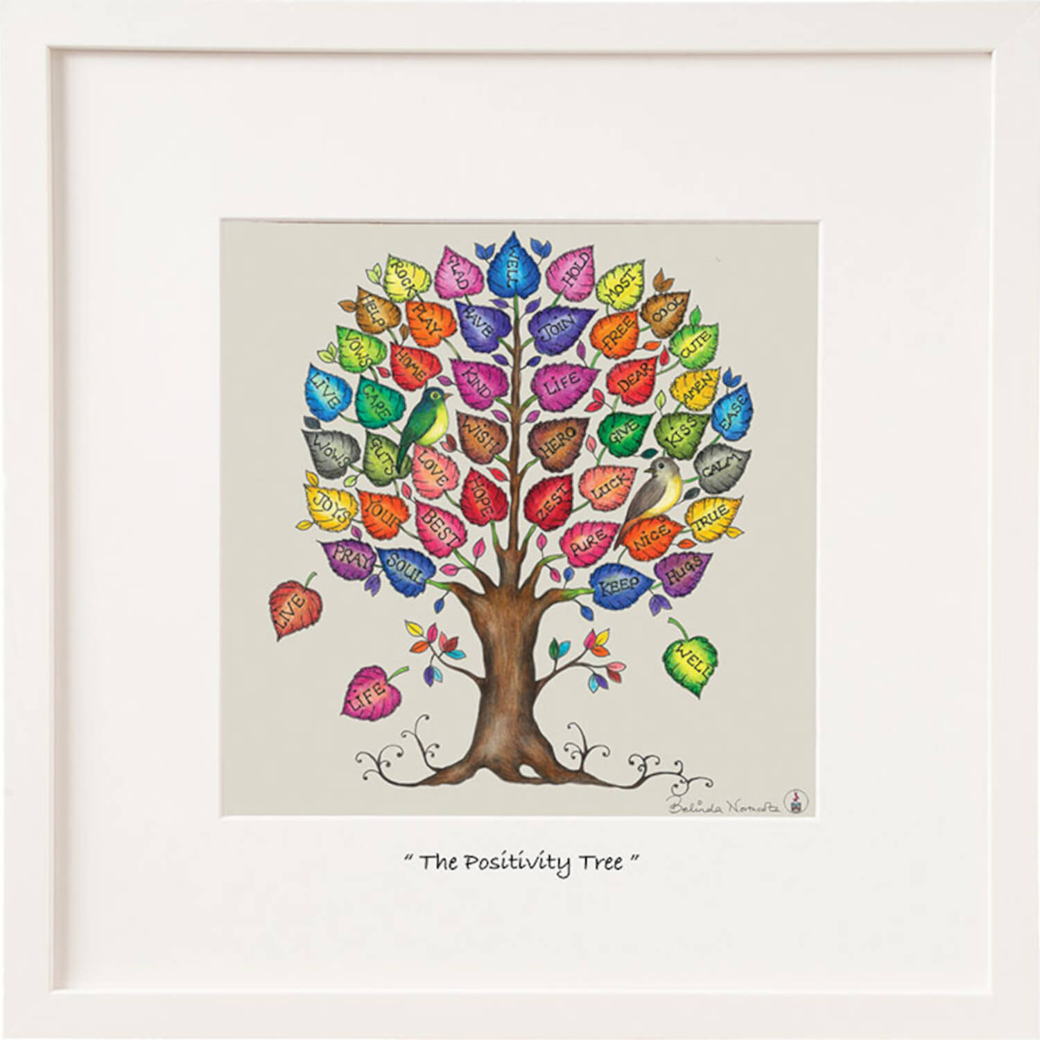 Belinda Northcote Positivity Tree Framed Print 1 Shaws Department Stores