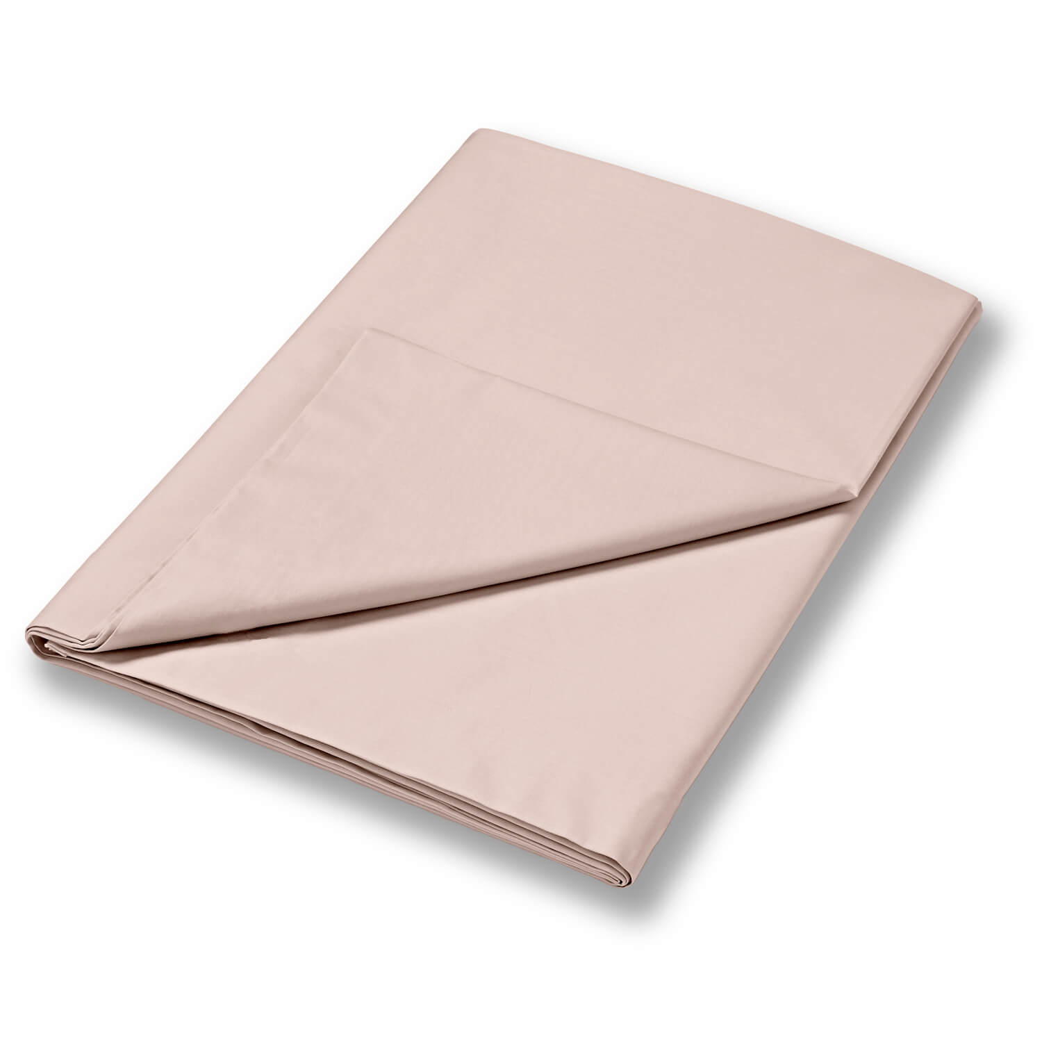 Bianca 400 Thread Count Sateen Flat Sheet 100% Cotton - Blush 1 Shaws Department Stores