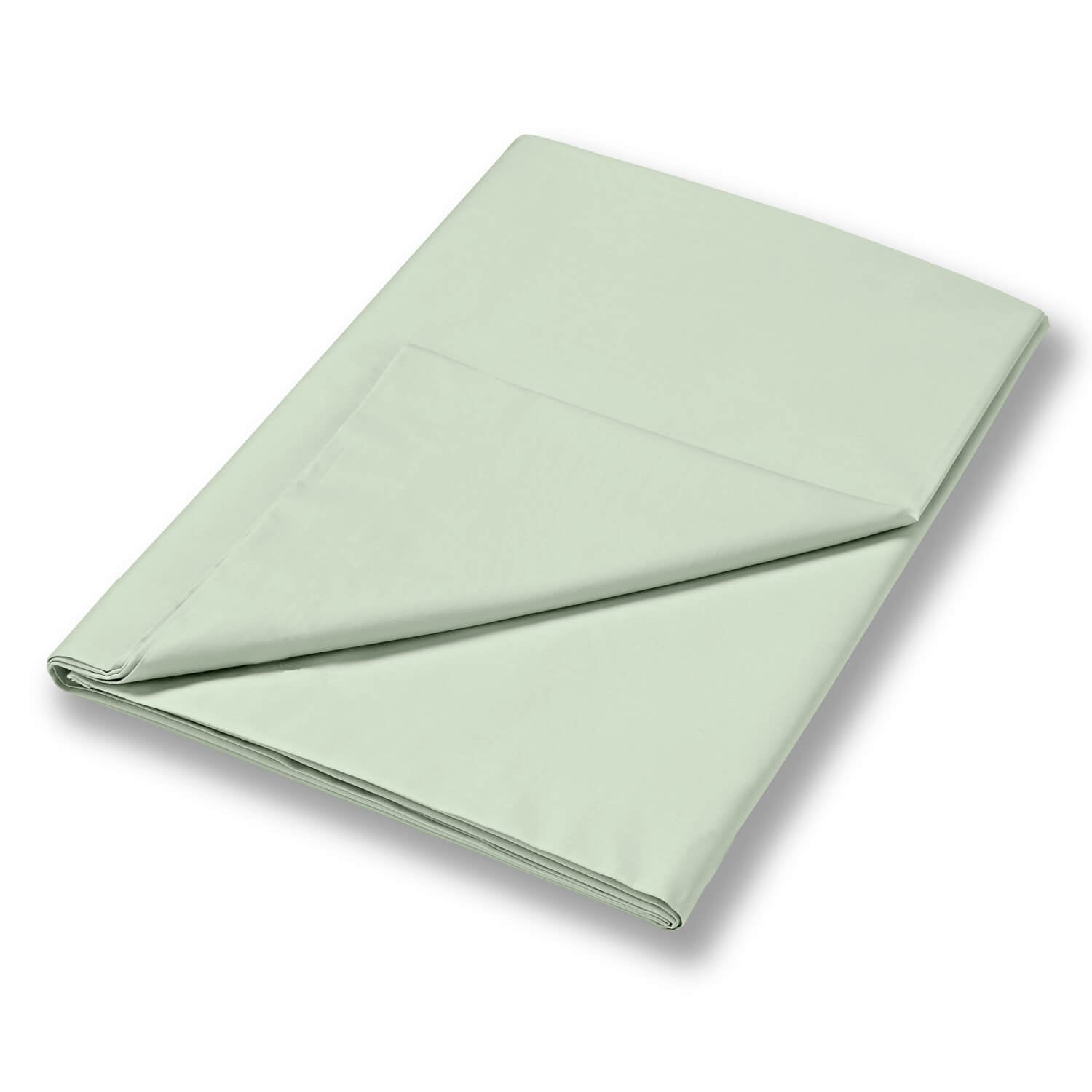 Bianca 400 Thread Count Sateen Flat Sheet Cotton 100% - Green 1 Shaws Department Stores