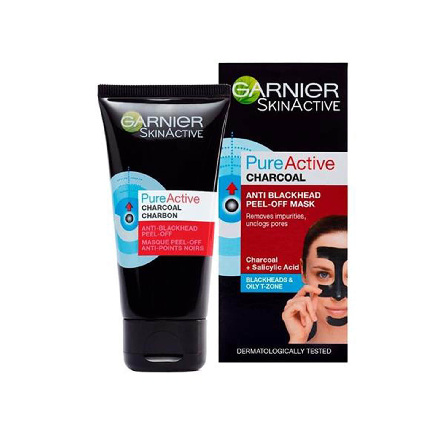 Garnier Pure Active Charcoal Anti Blackhead Peel off Mask 1 Shaws Department Stores