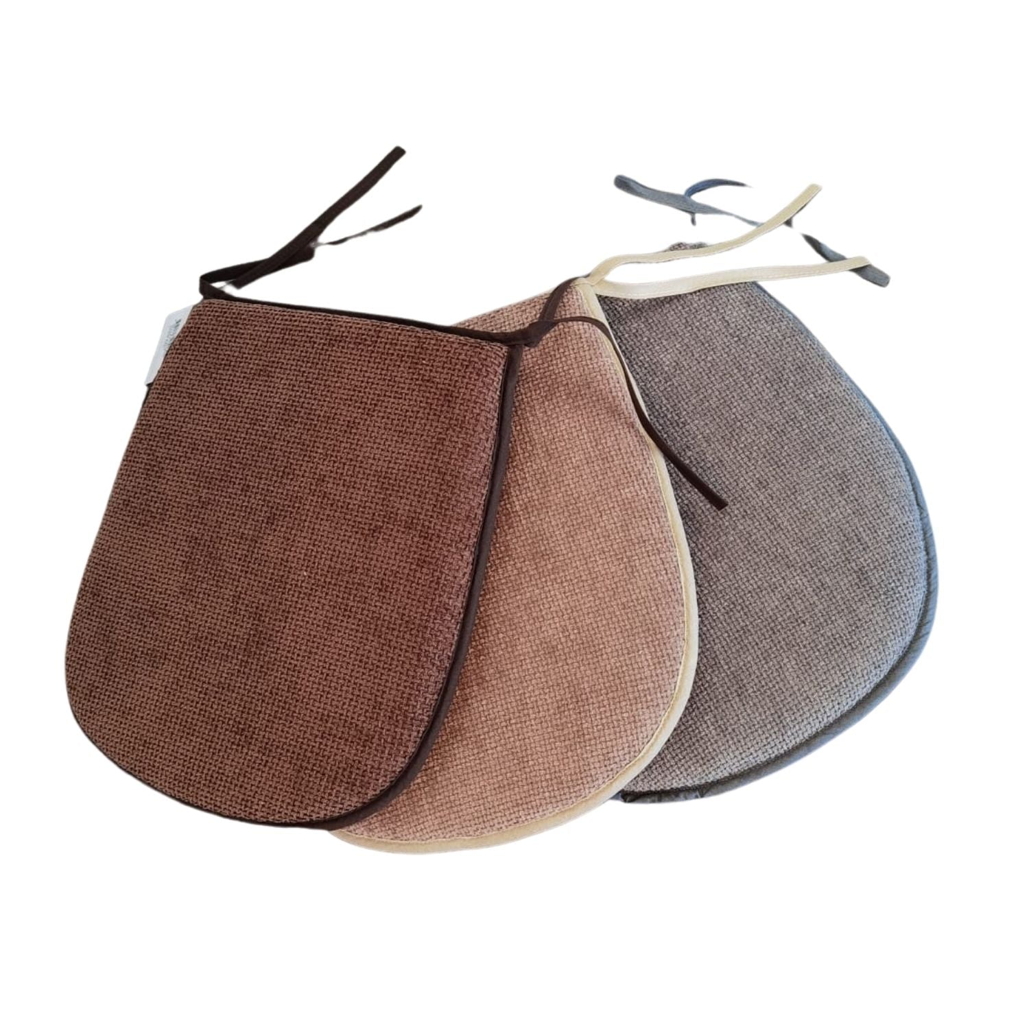 The Home Kitchen Chenille Chair Pad - Brown 4 Shaws Department Stores