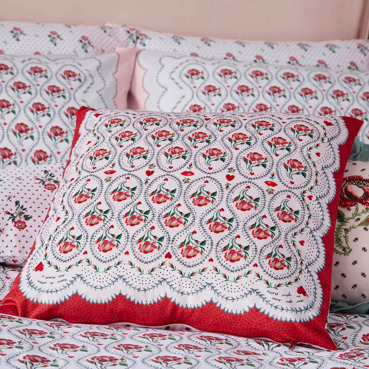 Cath Kidston Cherished Cushion - 45cm x 45cm 1 Shaws Department Stores