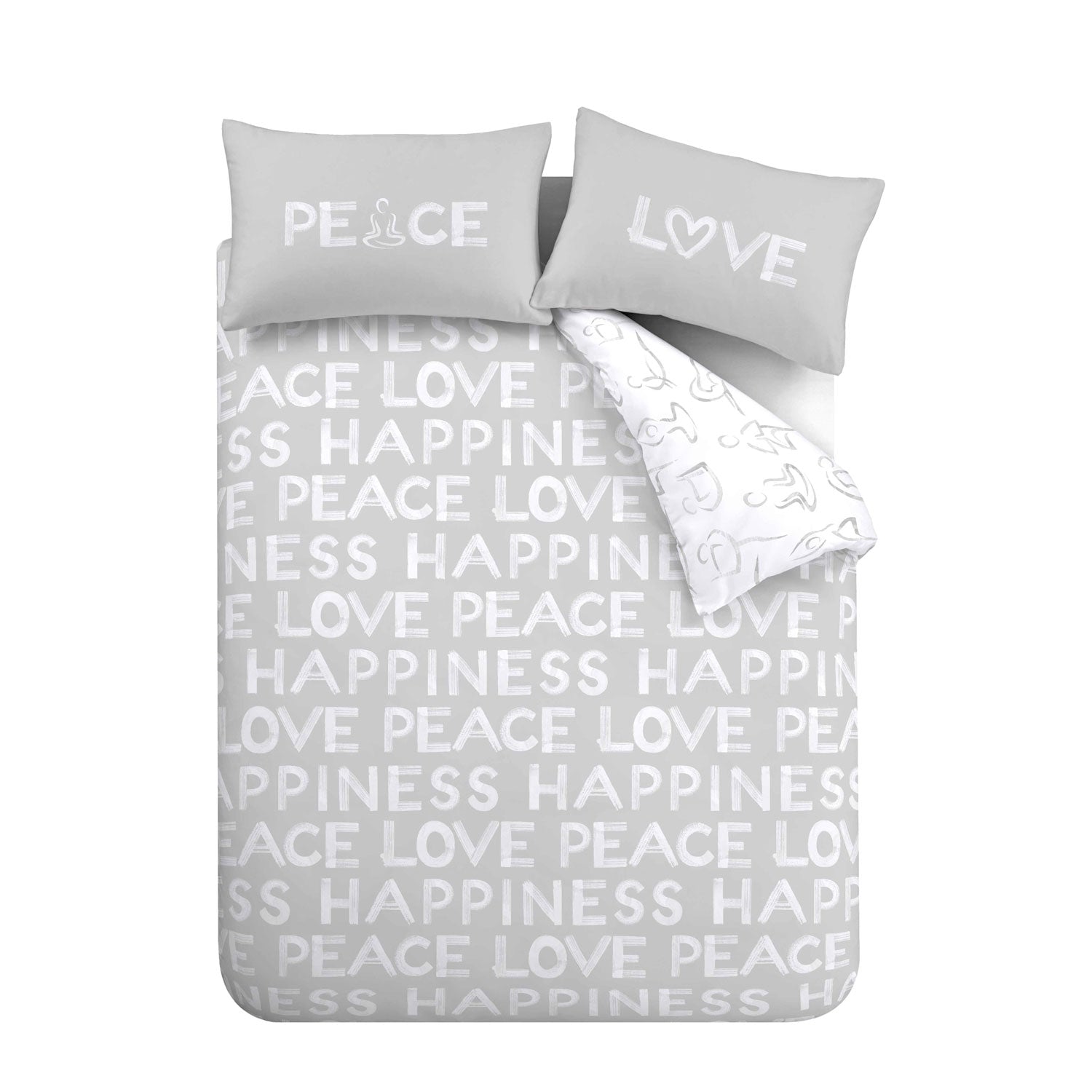 Catherine Lansfield Peace & Yoga Duvet Cover Set 7 Shaws Department Stores
