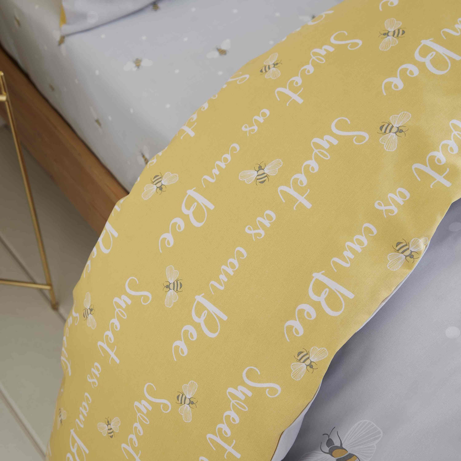 Catherine Lansfield Sweet As Can Bee Duvet Cover Set 2 Shaws Department Stores