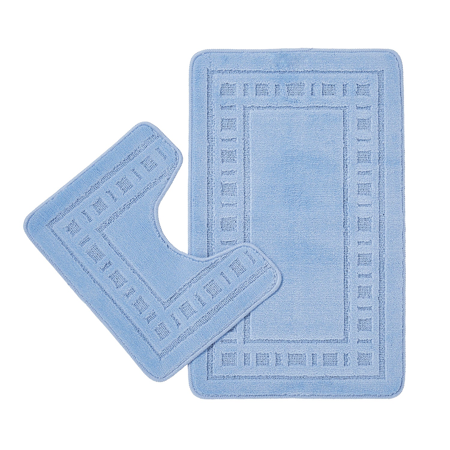 Catherine Lansfield Armoni 2 Piece Bath Set - Blue 1 Shaws Department Stores