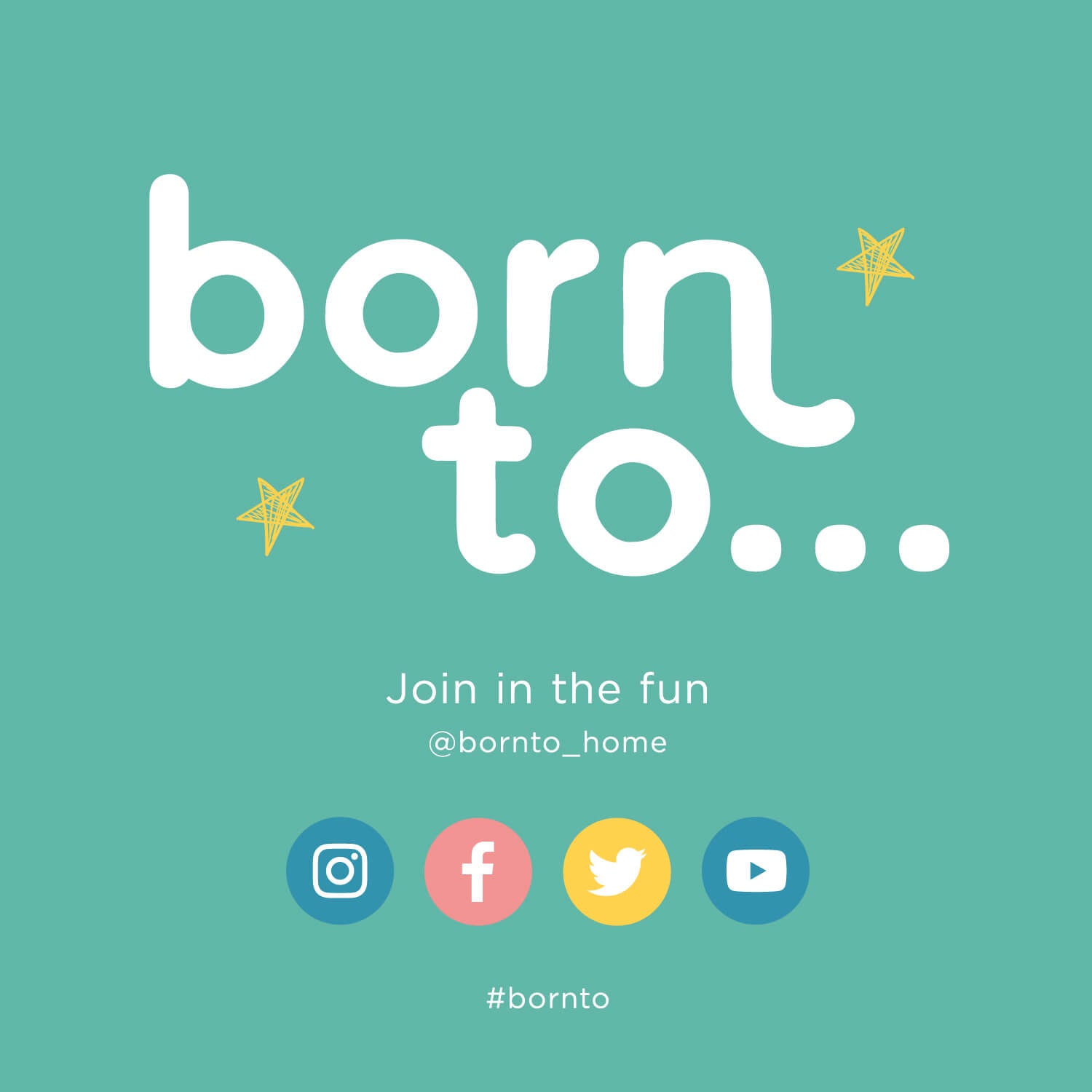 Born To Be You Be Unique Organic Cotton Filled Cushion 43cm x 43cm - Bright 4 Shaws Department Stores