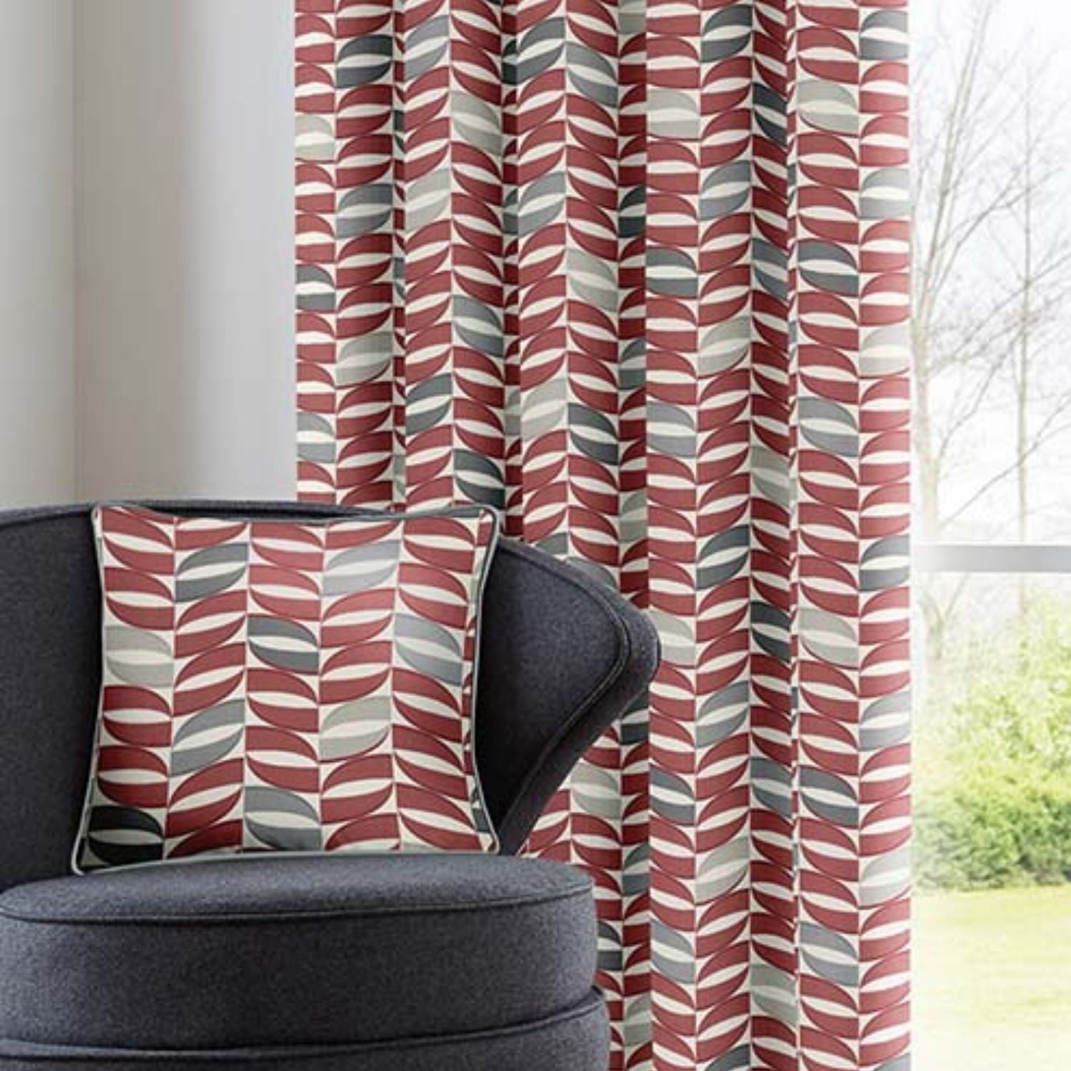 Fusion Copeland 18" Cushion - Red 1 Shaws Department Stores