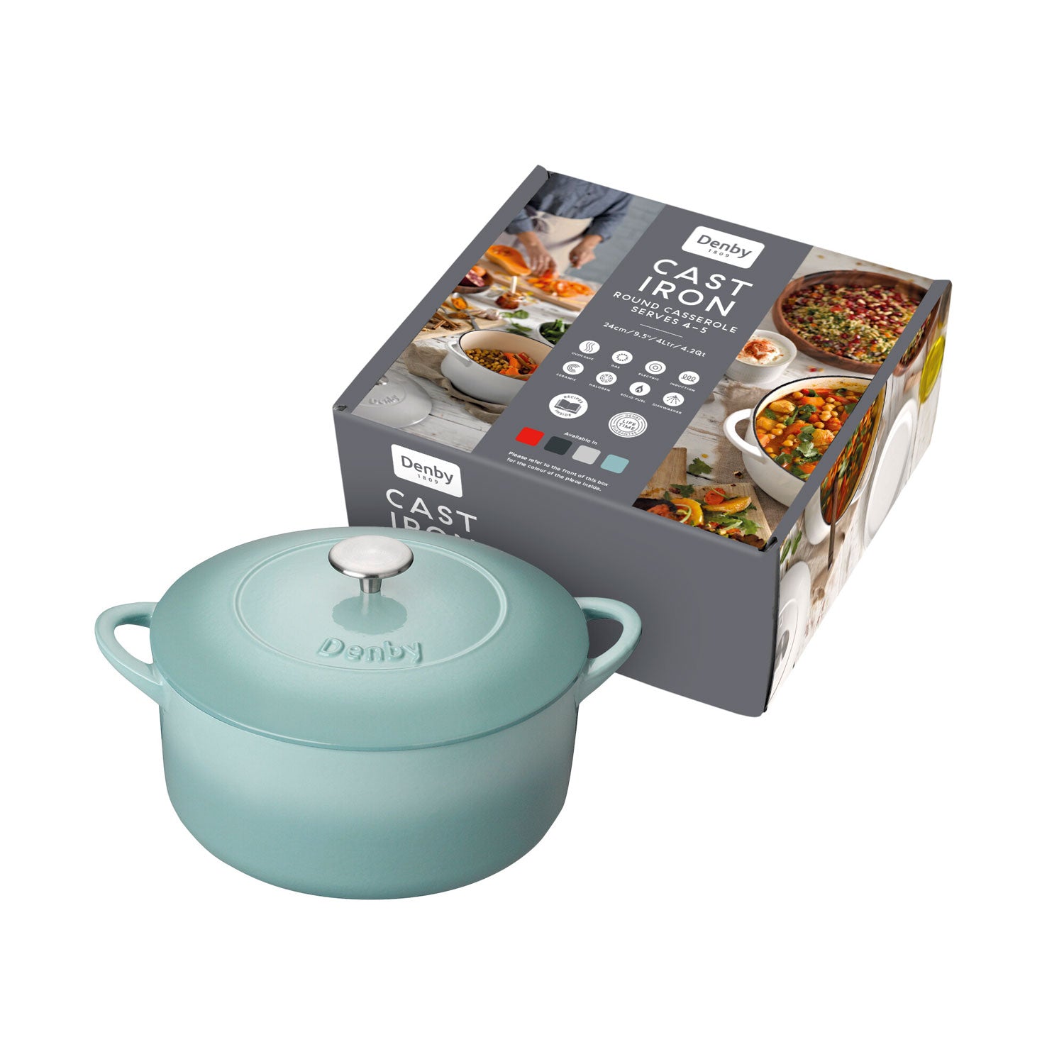 Denby Cast Iron Casserole 24cm - Pavilion 1 Shaws Department Stores