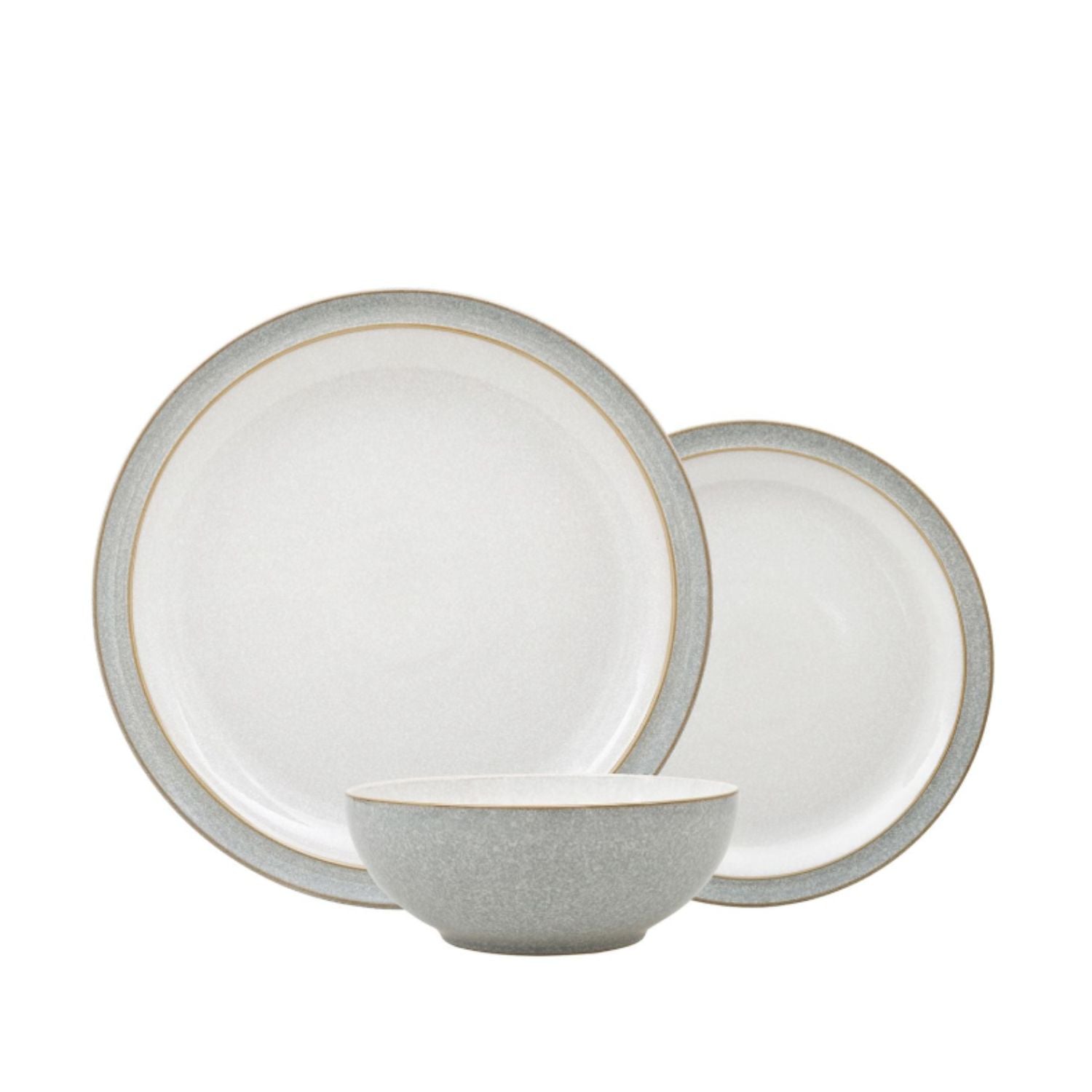 Denby Elements 12 Piece Tablewear Set - Grey 1 Shaws Department Stores