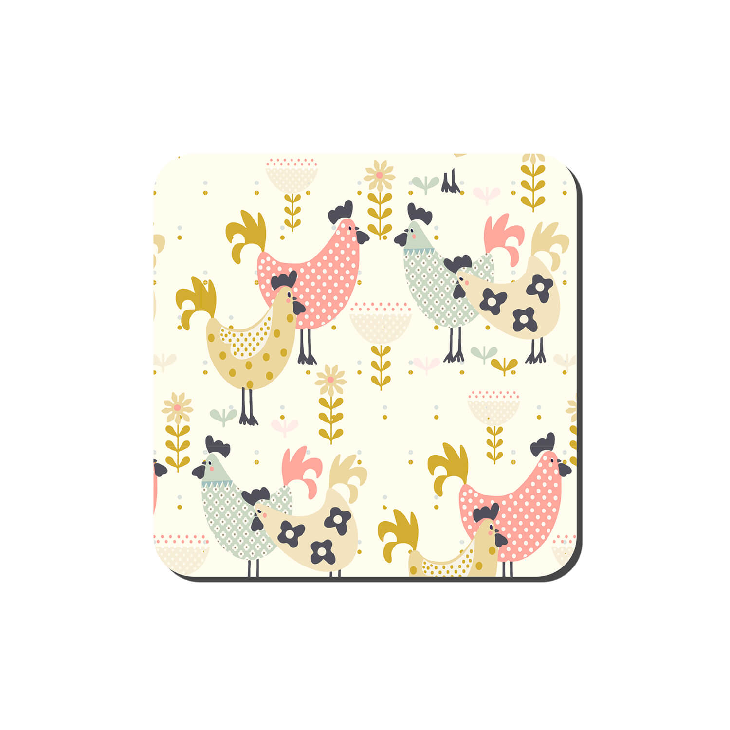 Denby Hens 6-Piece Coaster Set 1 Shaws Department Stores