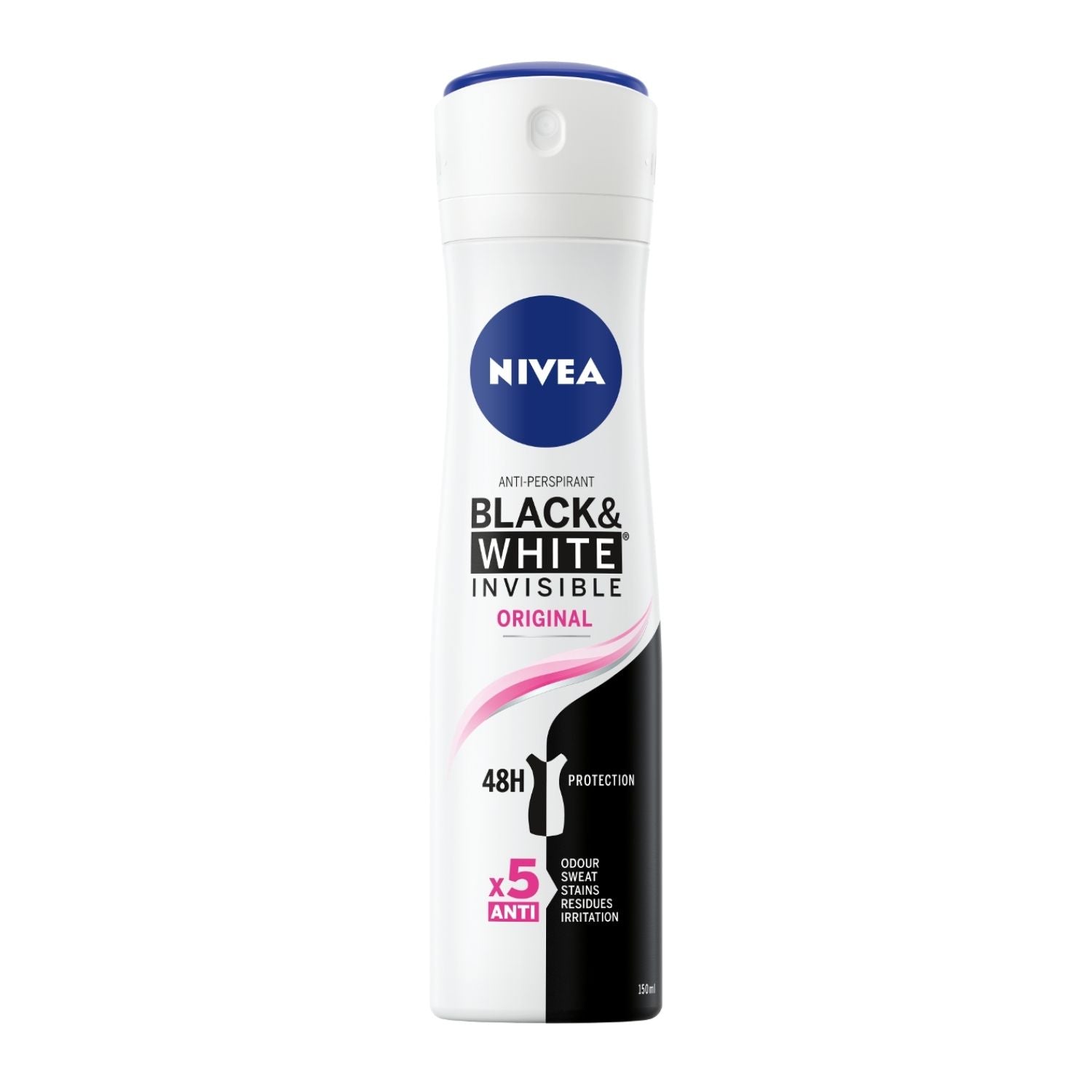 Nivea Deodorant For Black & White Original Spray For Women - 150ml 1 Shaws Department Stores