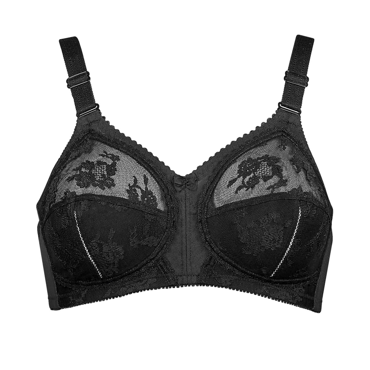 Triumph Doreen Non-Wired Bra - Black 1 Shaws Department Stores
