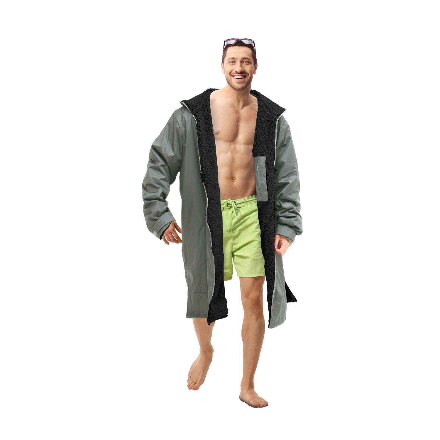 The Home Collection Dry Changing Robe - Silver / Grey 1 Shaws Department Stores