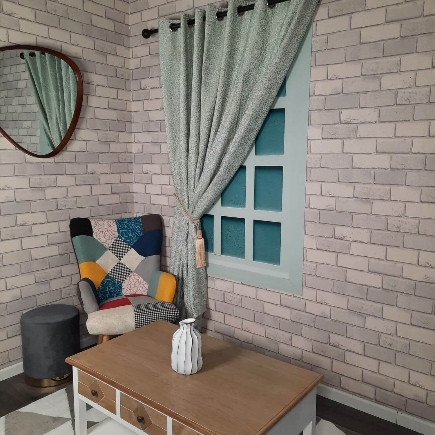 The Home Collection Acanthus Eyelit Curtains - 90x90&